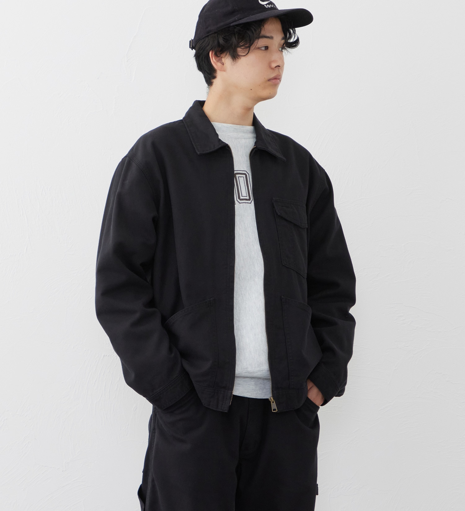 EDWIN(エドウイン)のZIP UP ワークジャケット|ジャケット/アウター/その他アウター/メンズ|ブラック