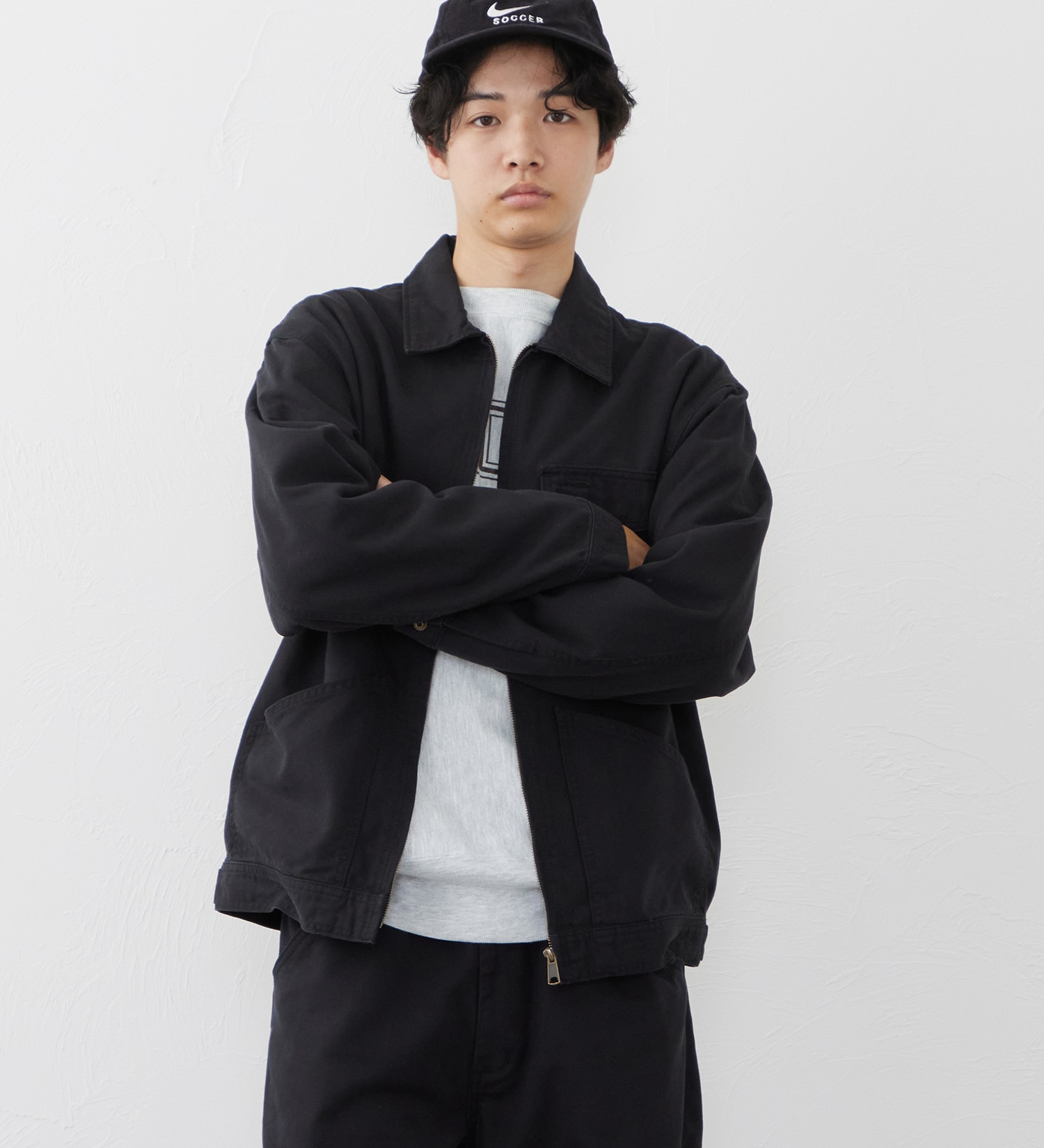 EDWIN(エドウイン)のZIP UP ワークジャケット|ジャケット/アウター/その他アウター/メンズ|ブラック