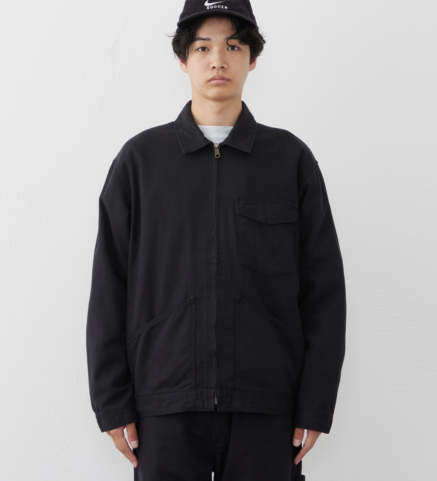 EDWIN(エドウイン)のZIP UP ワークジャケット|ジャケット/アウター/その他アウター/メンズ|ブラック