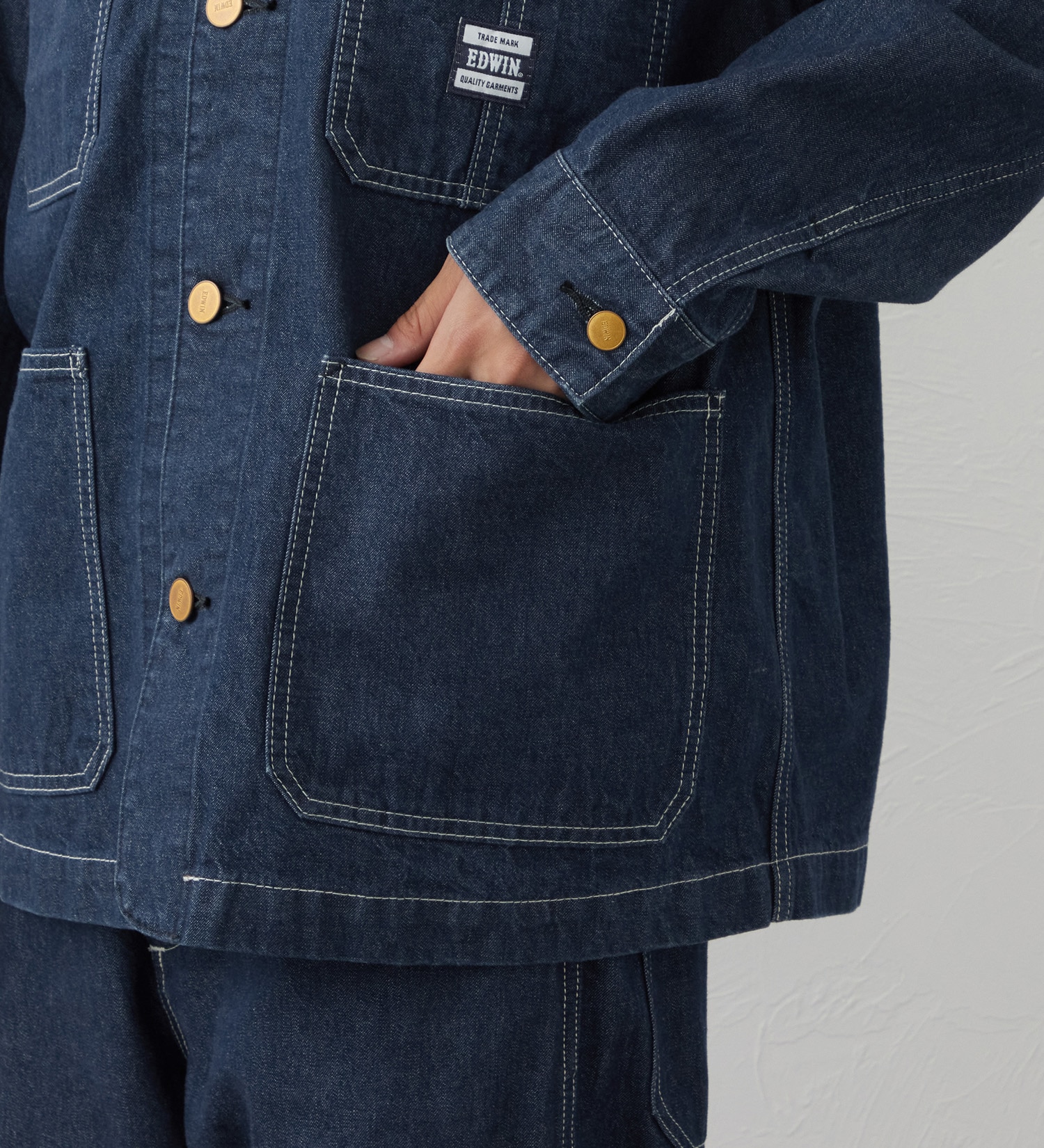 EDWIN(エドウイン)のEDWIN WORKWEAR ワークジャケット|ジャケット/アウター/デニムジャケット/メンズ|インディゴブルー