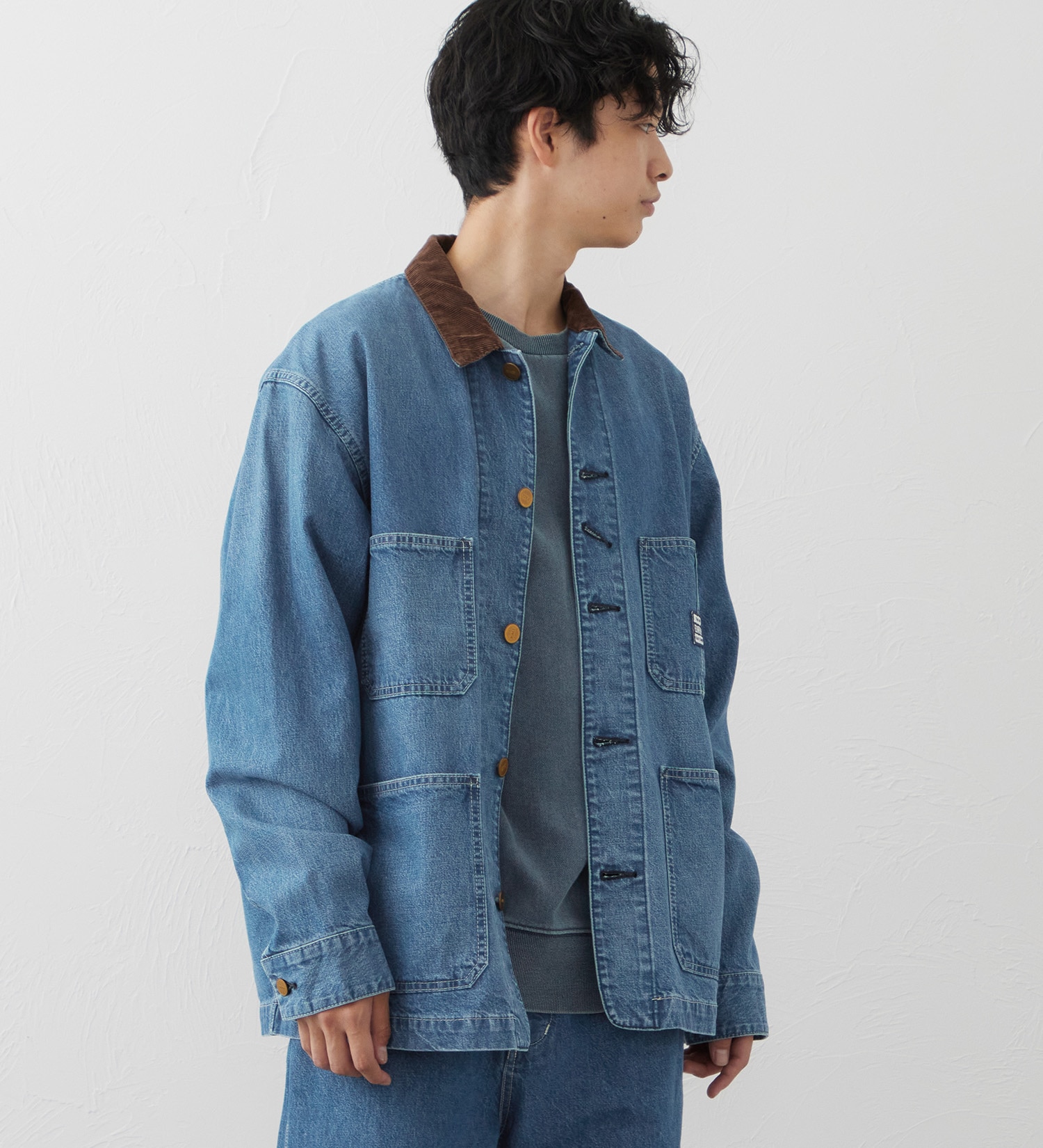 EDWIN(エドウイン)のEDWIN WORKWEAR ワークジャケット|ジャケット/アウター/デニムジャケット/メンズ|淡色ブルー