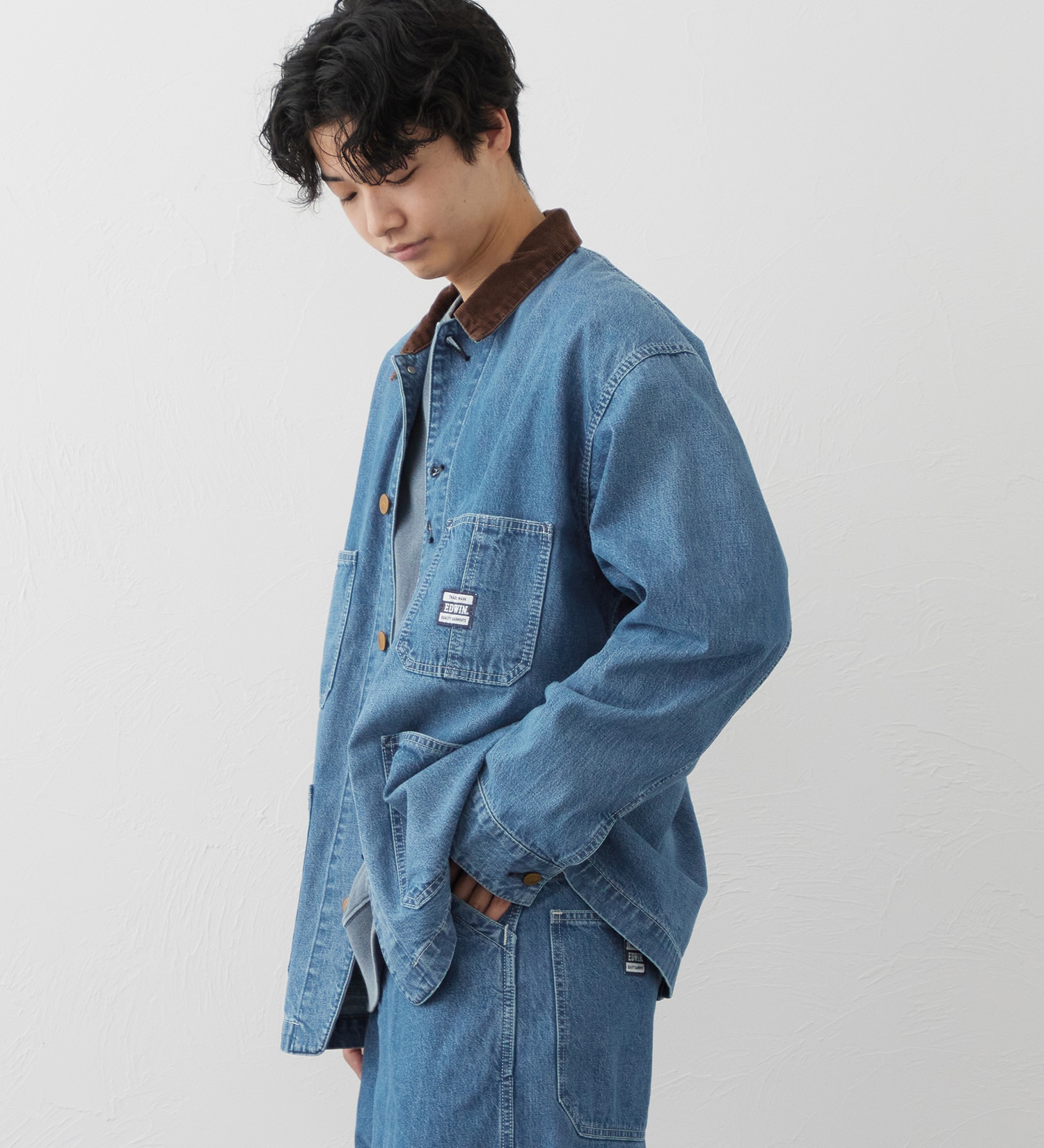 EDWIN(エドウイン)のEDWIN WORKWEAR ワークジャケット|ジャケット/アウター/デニムジャケット/メンズ|淡色ブルー