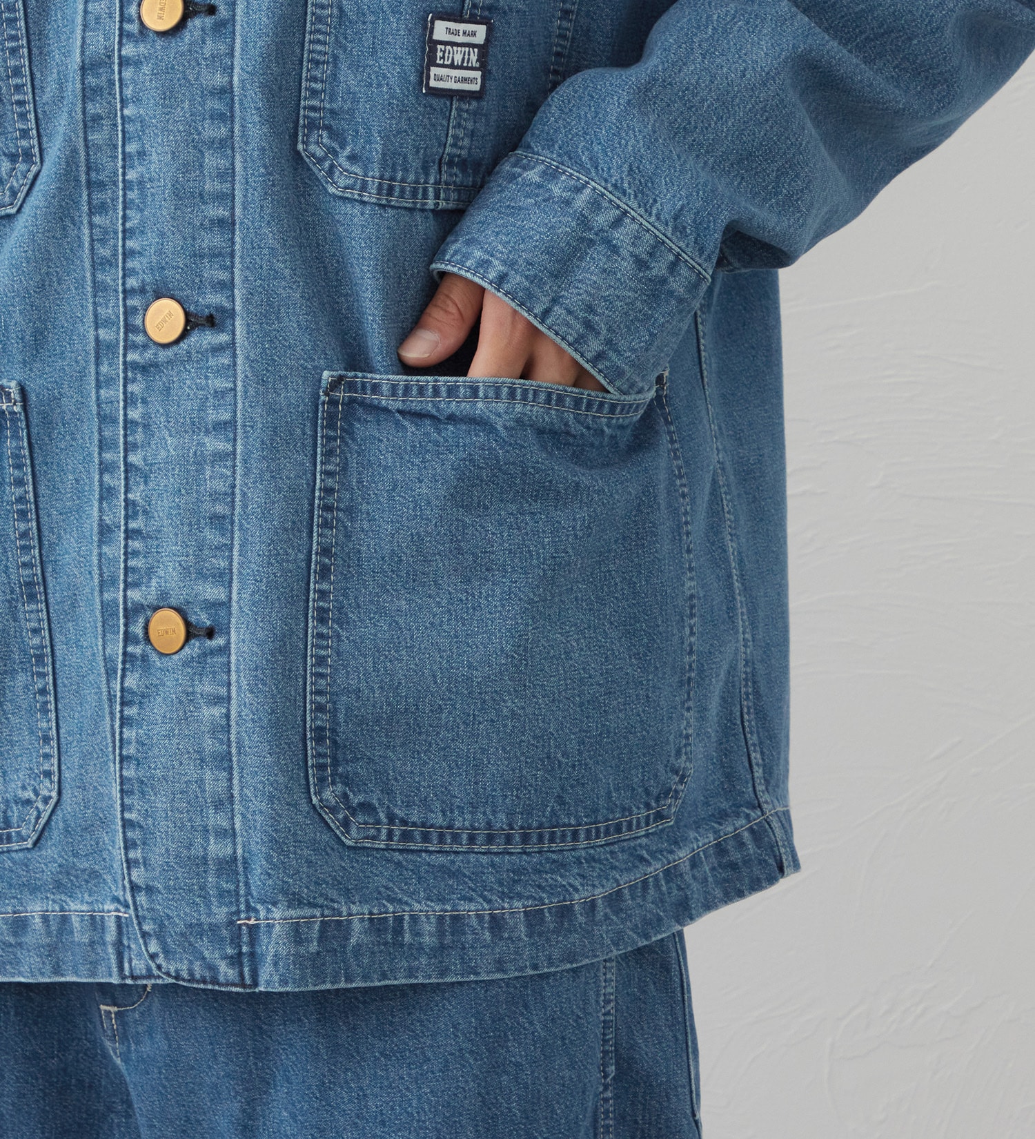 EDWIN(エドウイン)のEDWIN WORKWEAR ワークジャケット|ジャケット/アウター/デニムジャケット/メンズ|淡色ブルー