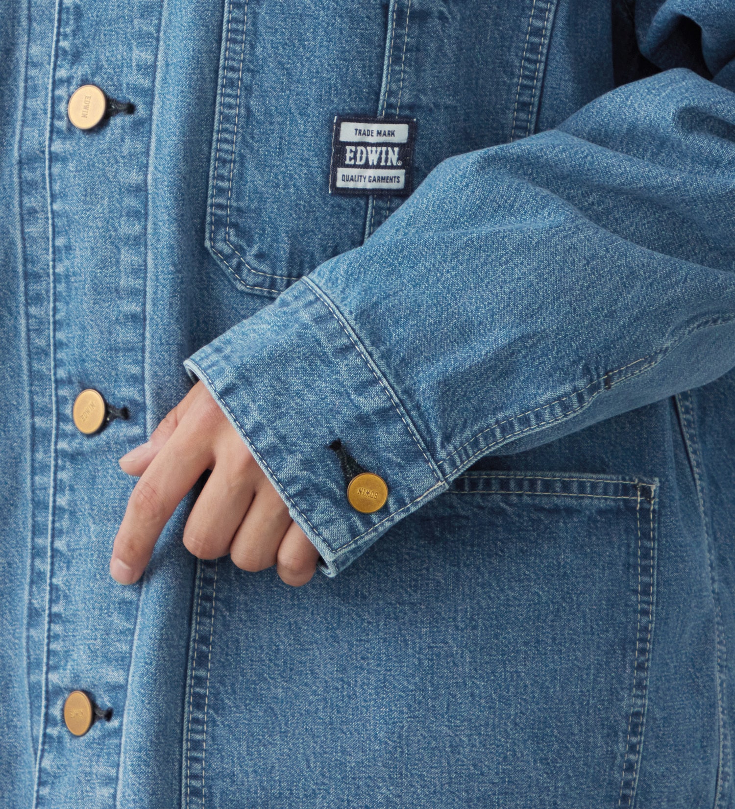 EDWIN(エドウイン)のEDWIN WORKWEAR ワークジャケット|ジャケット/アウター/デニムジャケット/メンズ|淡色ブルー