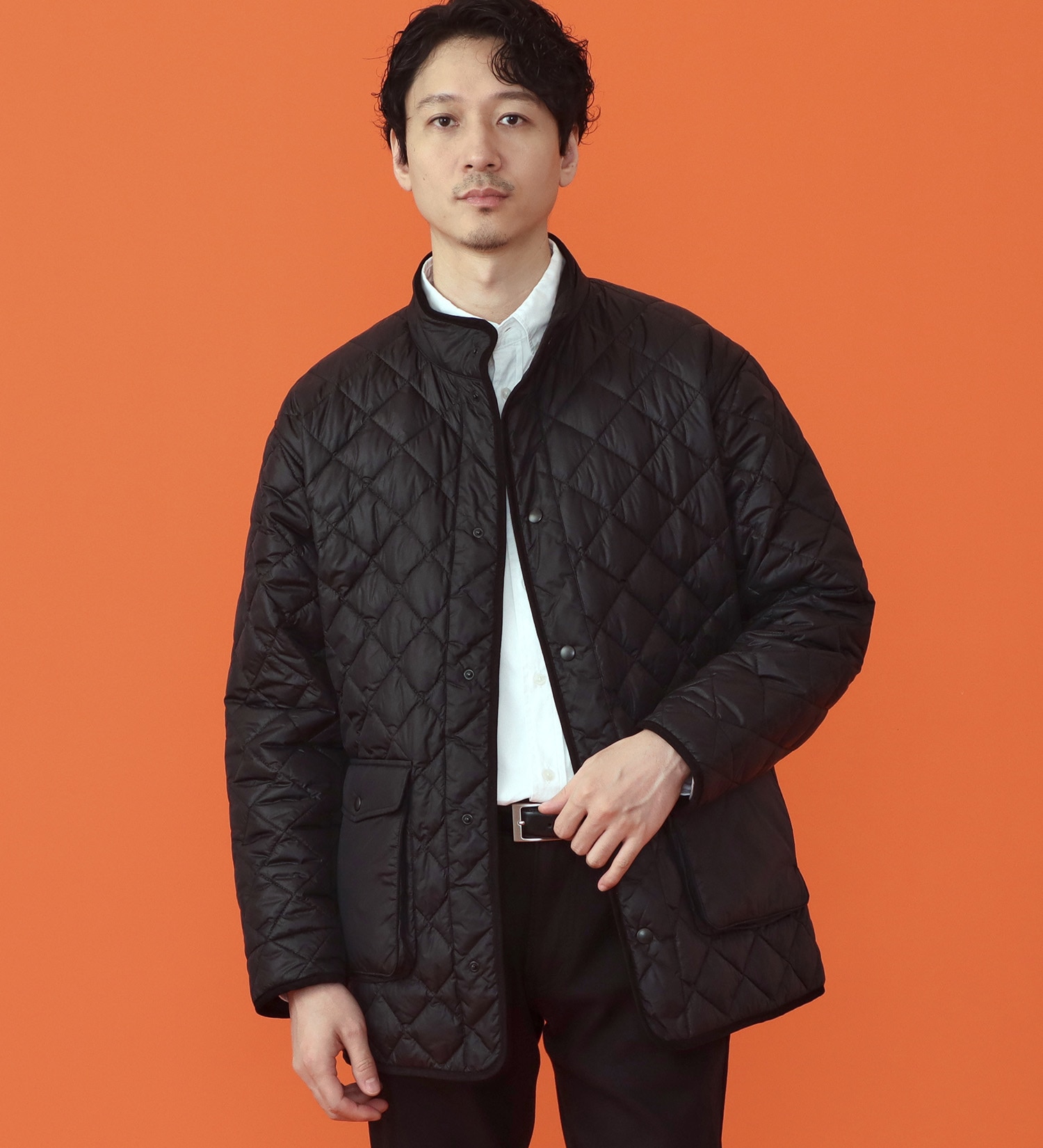 EDWIN(エドウイン)の【試着対象】キルティングコート|ジャケット/アウター/その他アウター/メンズ|ブラック
