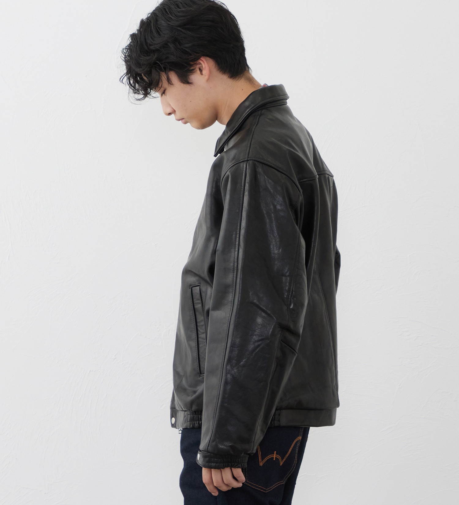 EDWIN(エドウイン)の【試着対象】レザージャケット|ジャケット/アウター/その他アウター/メンズ|ブラック