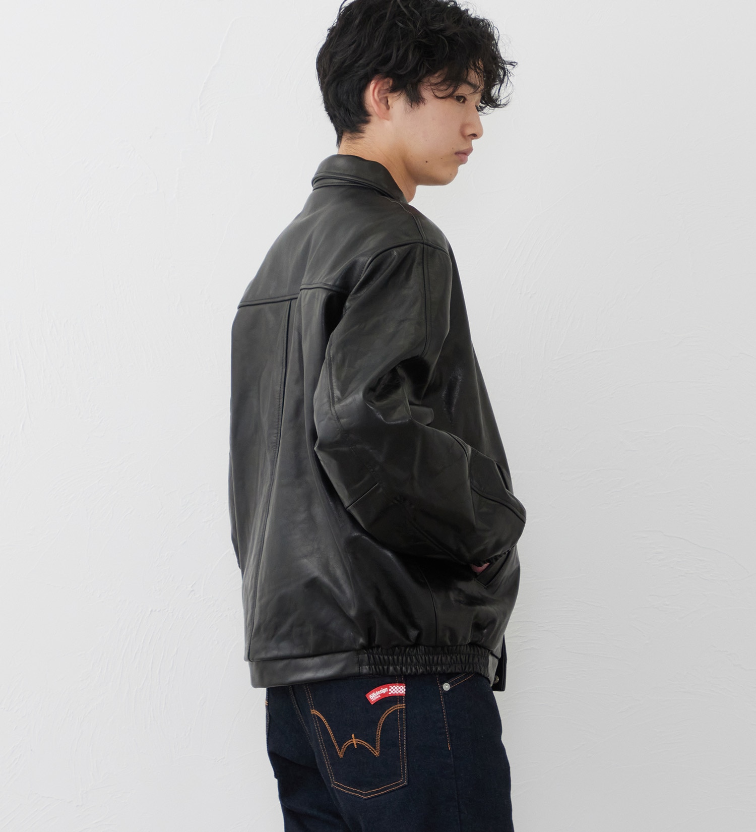 EDWIN(エドウイン)の【試着対象】レザージャケット|ジャケット/アウター/その他アウター/メンズ|ブラック