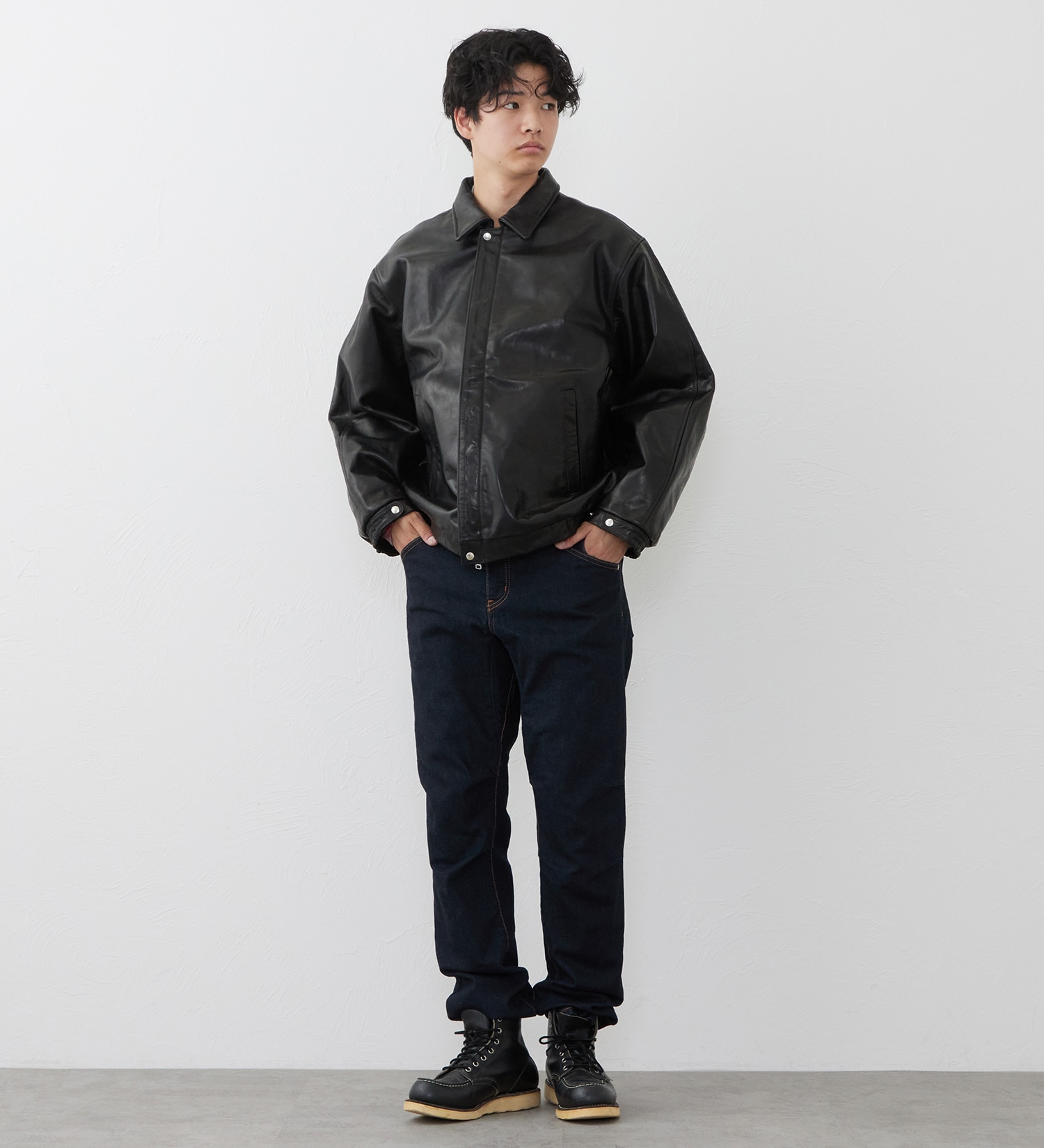 EDWIN(エドウイン)の【試着対象】レザージャケット|ジャケット/アウター/その他アウター/メンズ|ブラック