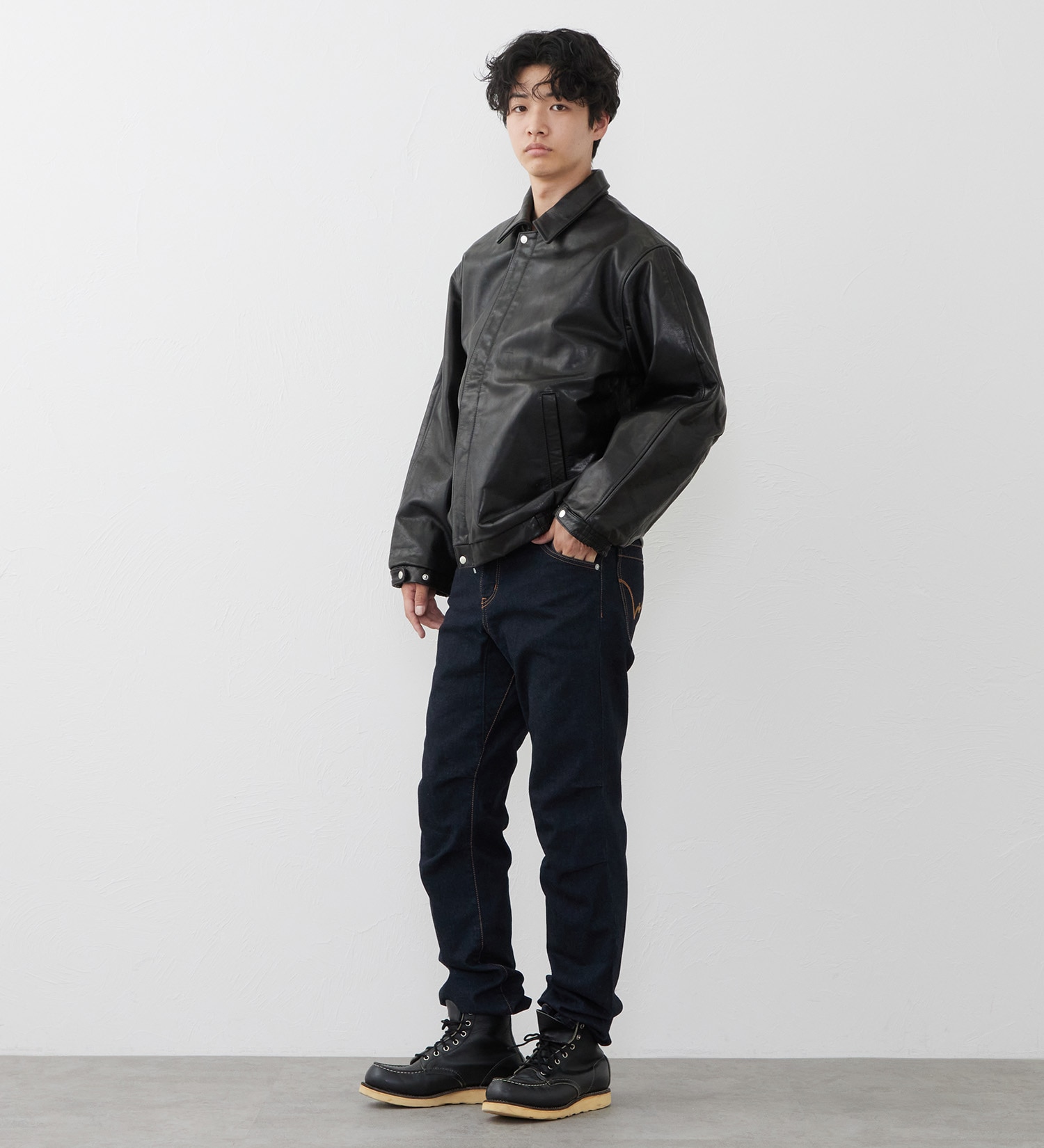 EDWIN(エドウイン)の【試着対象】レザージャケット|ジャケット/アウター/その他アウター/メンズ|ブラック