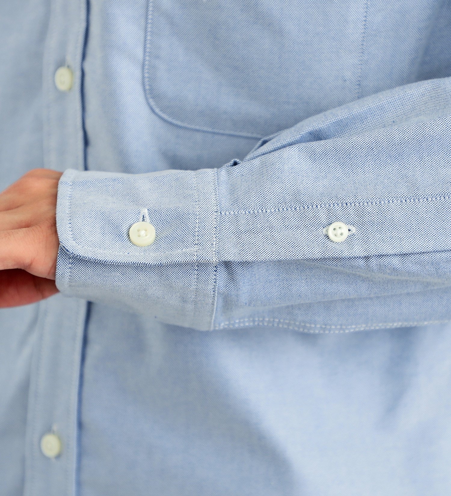 EDWIN(エドウイン)の大人のふだん着 ボタンダウンシャツ 長袖|トップス/シャツ/ブラウス/メンズ|ブルーグレー