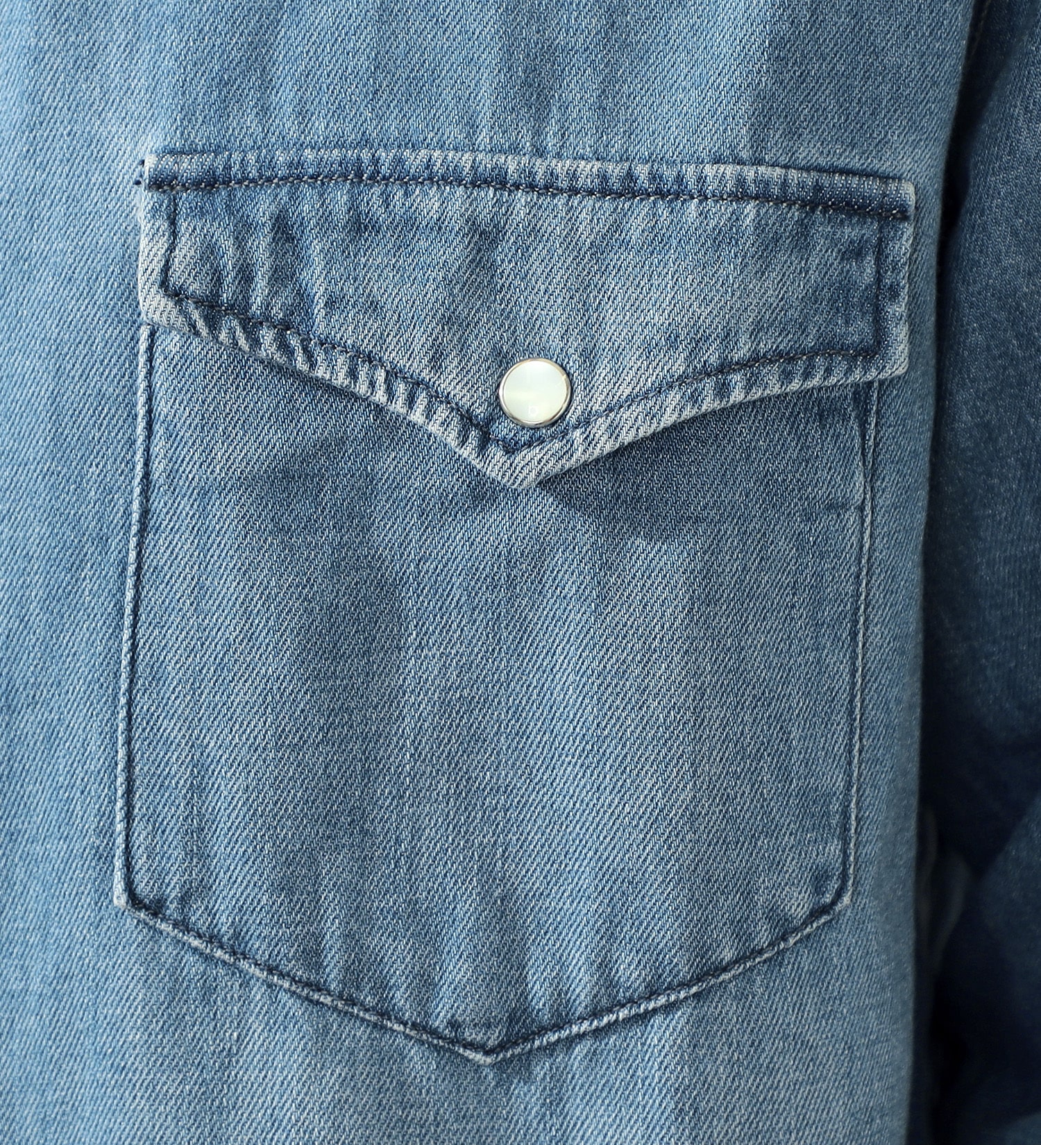 EDWIN(エドウイン)の【試着対象】デニムウエスタンシャツ 長袖|トップス/シャツ/ブラウス/メンズ|淡色ブルー