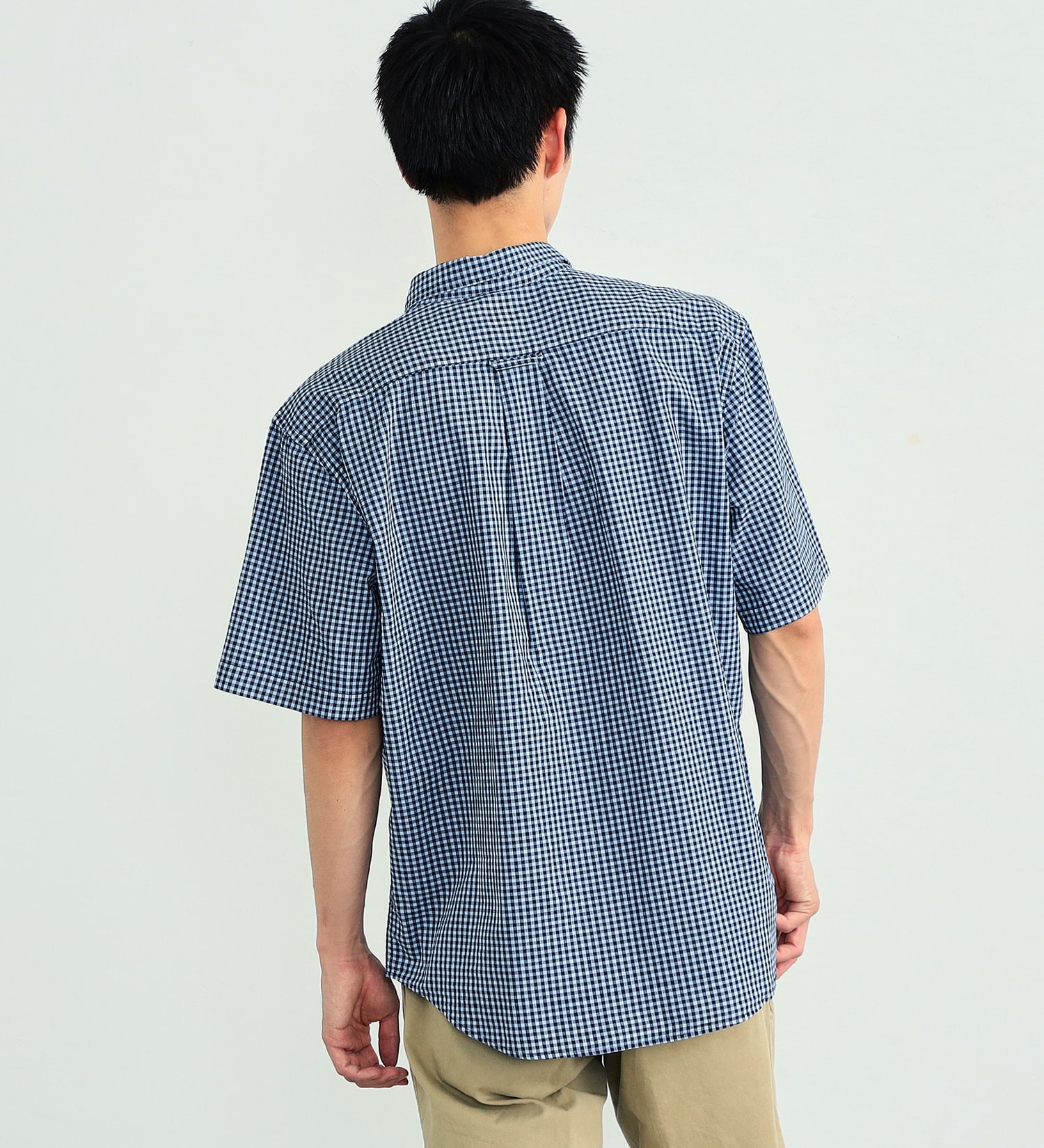 EDWIN(エドウイン)の【最終処分SALE】インディゴチェックシャツ 半袖|トップス/シャツ/ブラウス/メンズ|ホワイト
