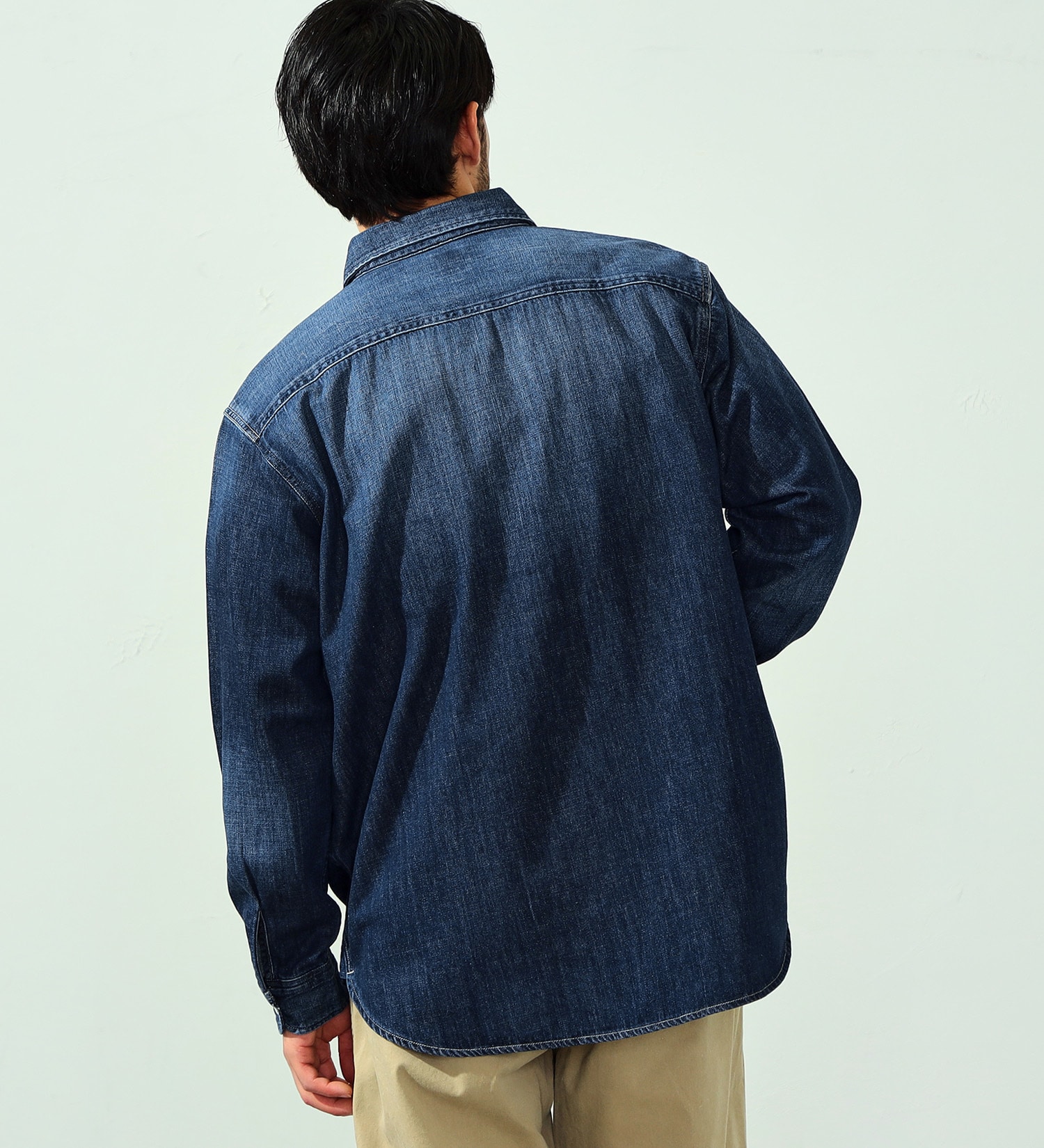EDWIN(エドウイン)のワークシャツ 長袖|トップス/シャツ/ブラウス/メンズ|中色ブルー