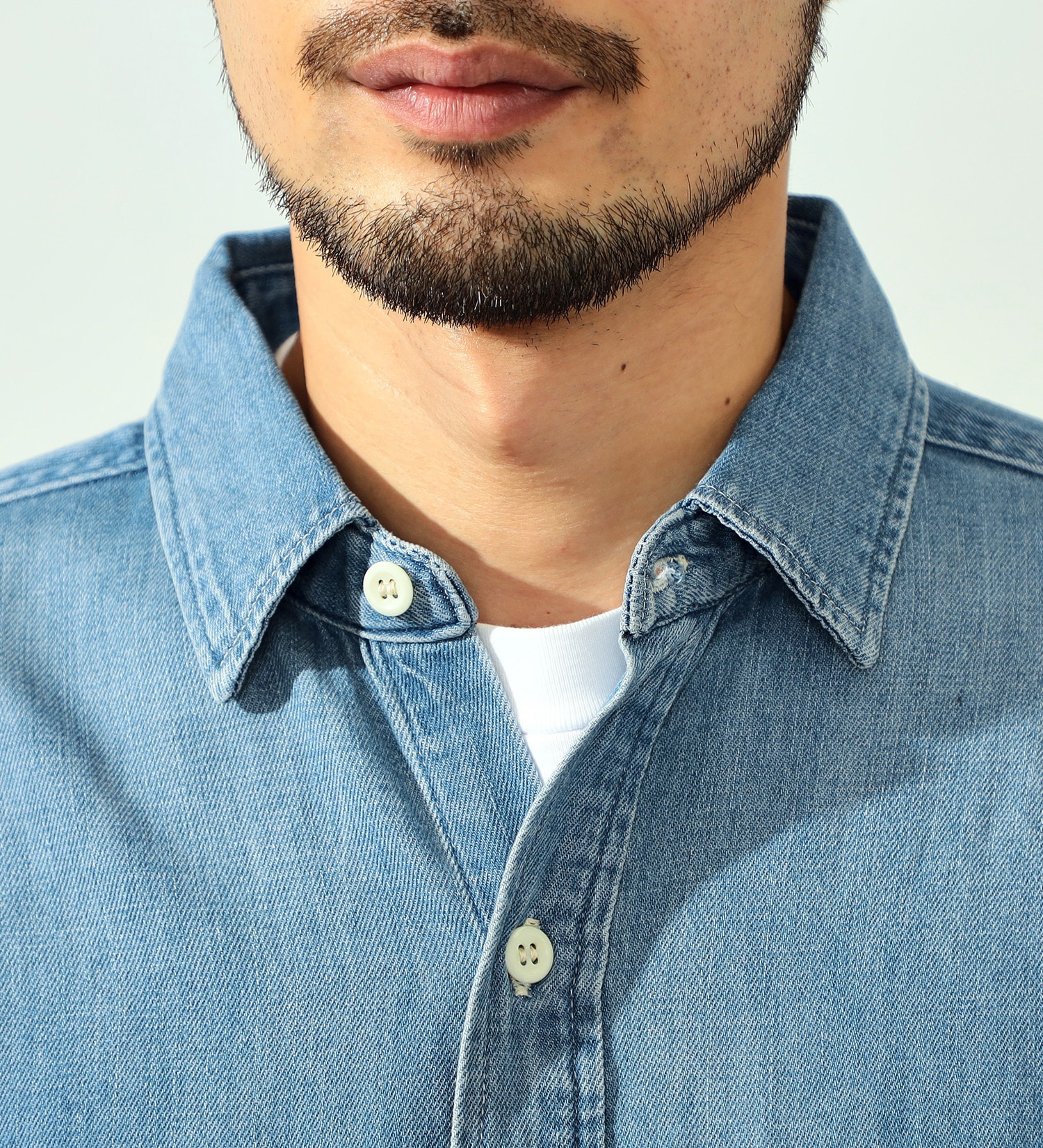 EDWIN(エドウイン)のワークシャツ 長袖|トップス/シャツ/ブラウス/メンズ|淡色ブルー
