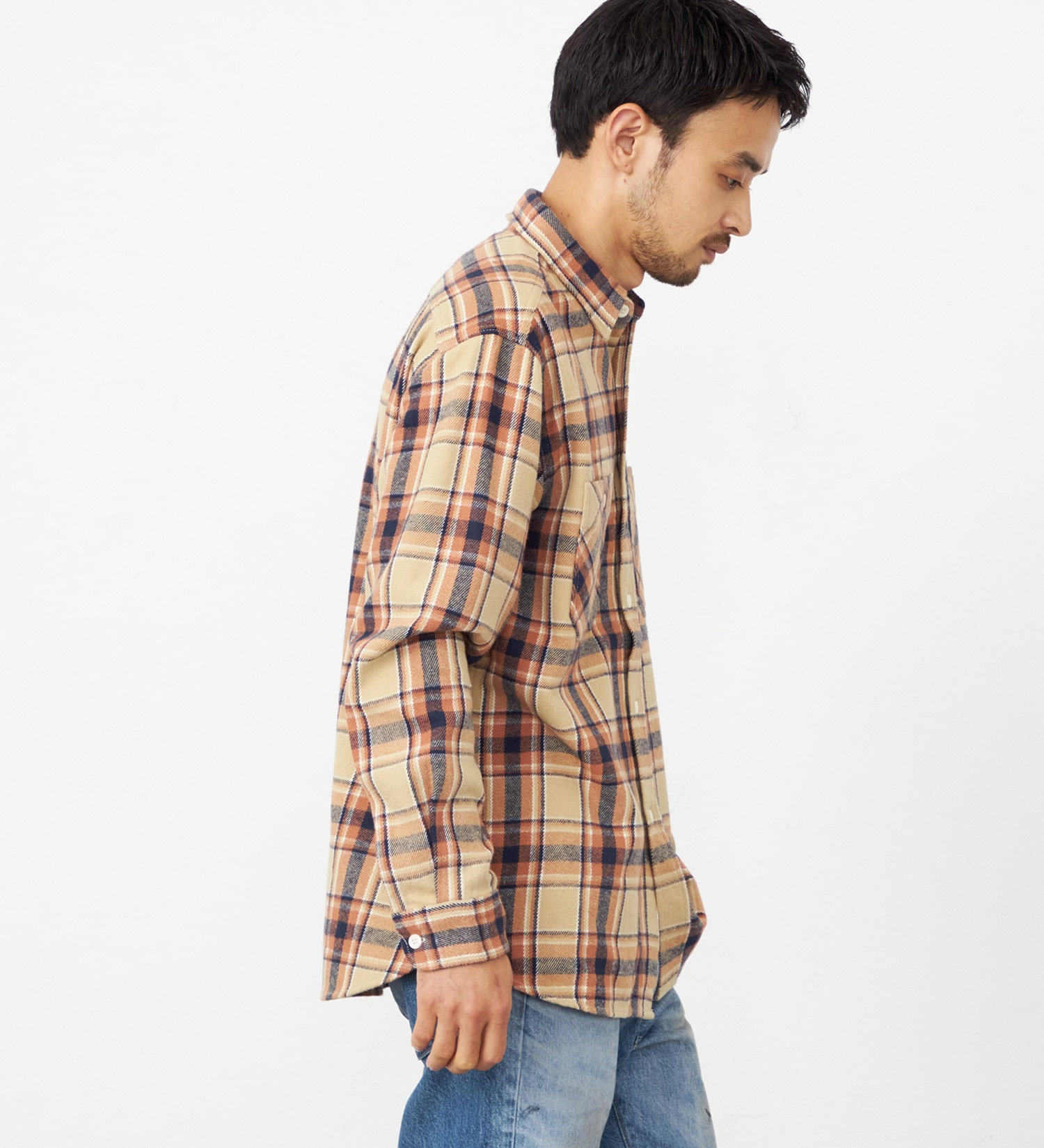 EDWIN(エドウイン)のワークシャツ チェック 長袖|トップス/シャツ/ブラウス/メンズ|ベージュ