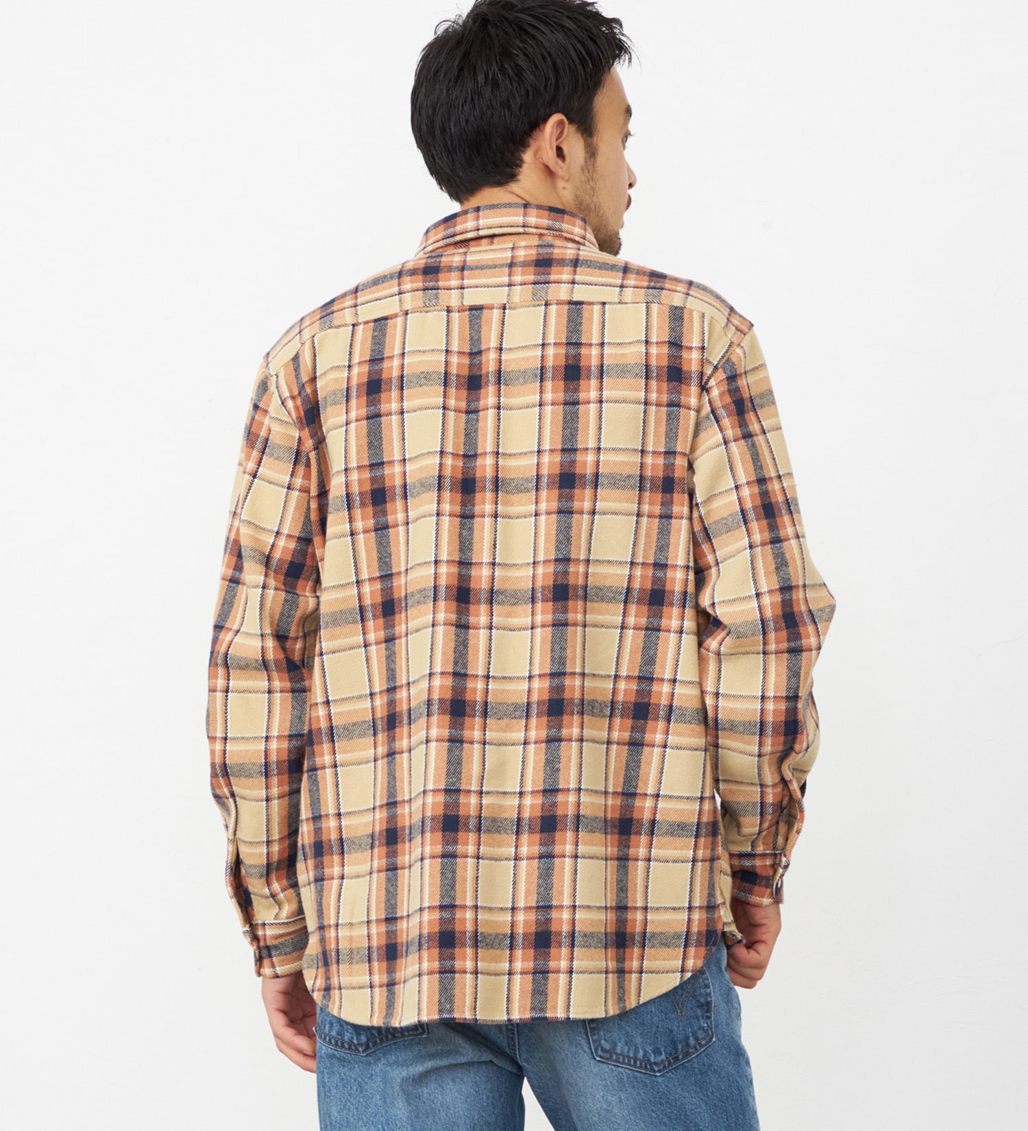 EDWIN(エドウイン)のワークシャツ チェック 長袖|トップス/シャツ/ブラウス/メンズ|ベージュ