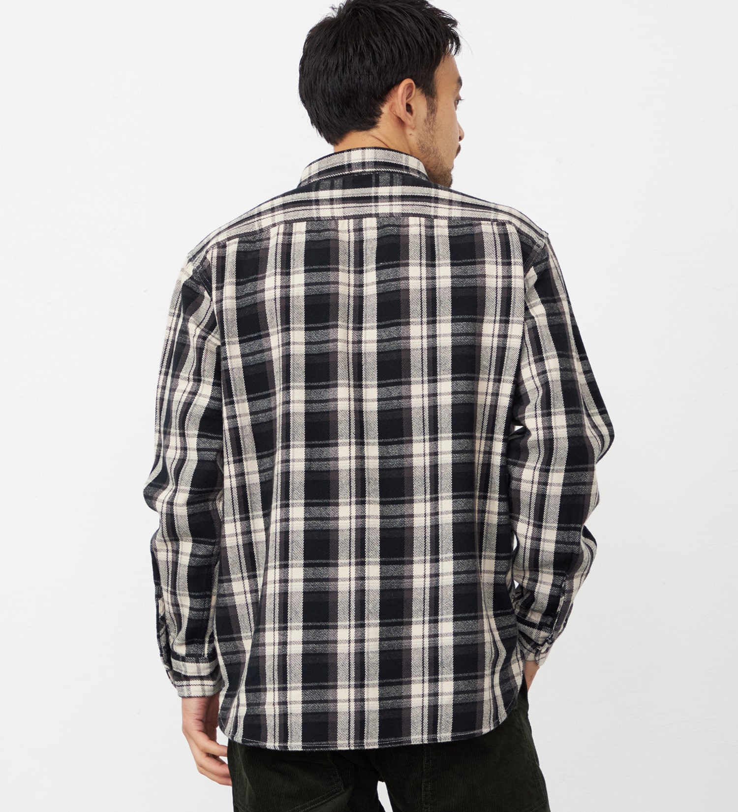 EDWIN(エドウイン)のワークシャツ チェック 長袖|トップス/シャツ/ブラウス/メンズ|ブラック