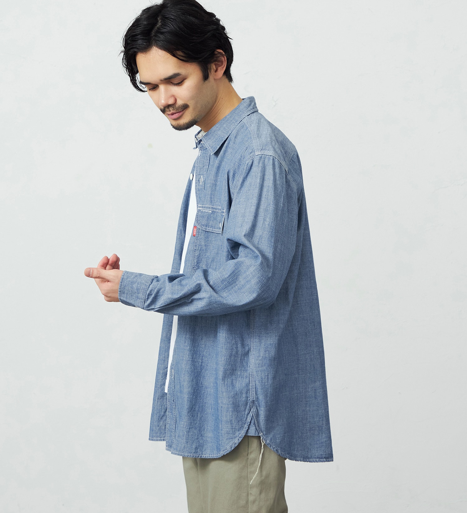 EDWIN(エドウイン)のヴィンテージワークシャツ 長袖|トップス/シャツ/ブラウス/メンズ|淡色ブルー