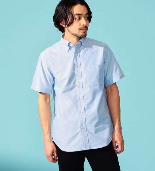 EDWIN(エドウイン)の半袖 ボタンダウンシャツ|トップス/シャツ/ブラウス/メンズ|ブルー
