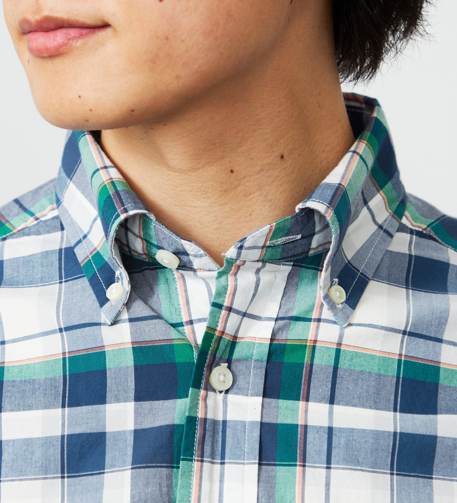 EDWIN(エドウイン)の半袖 ボタンダウンシャツ|トップス/シャツ/ブラウス/メンズ|グリーン