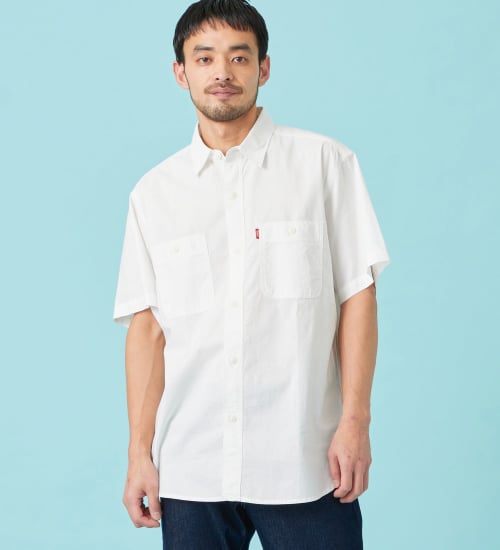 EDWIN(エドウイン)のワークシャツ デニム 半袖|トップス/シャツ/ブラウス/メンズ|ホワイト
