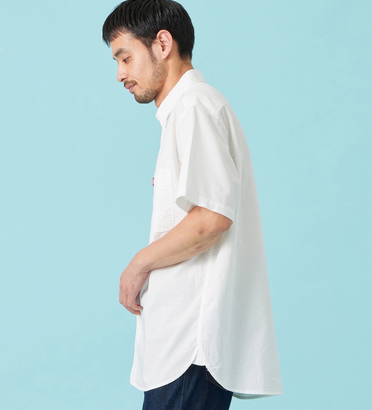 EDWIN(エドウイン)のワークシャツ デニム 半袖|トップス/シャツ/ブラウス/メンズ|ホワイト