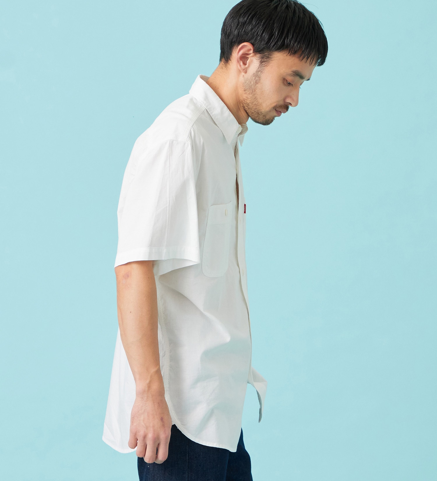 EDWIN(エドウイン)のワークシャツ デニム 半袖|トップス/シャツ/ブラウス/メンズ|ホワイト