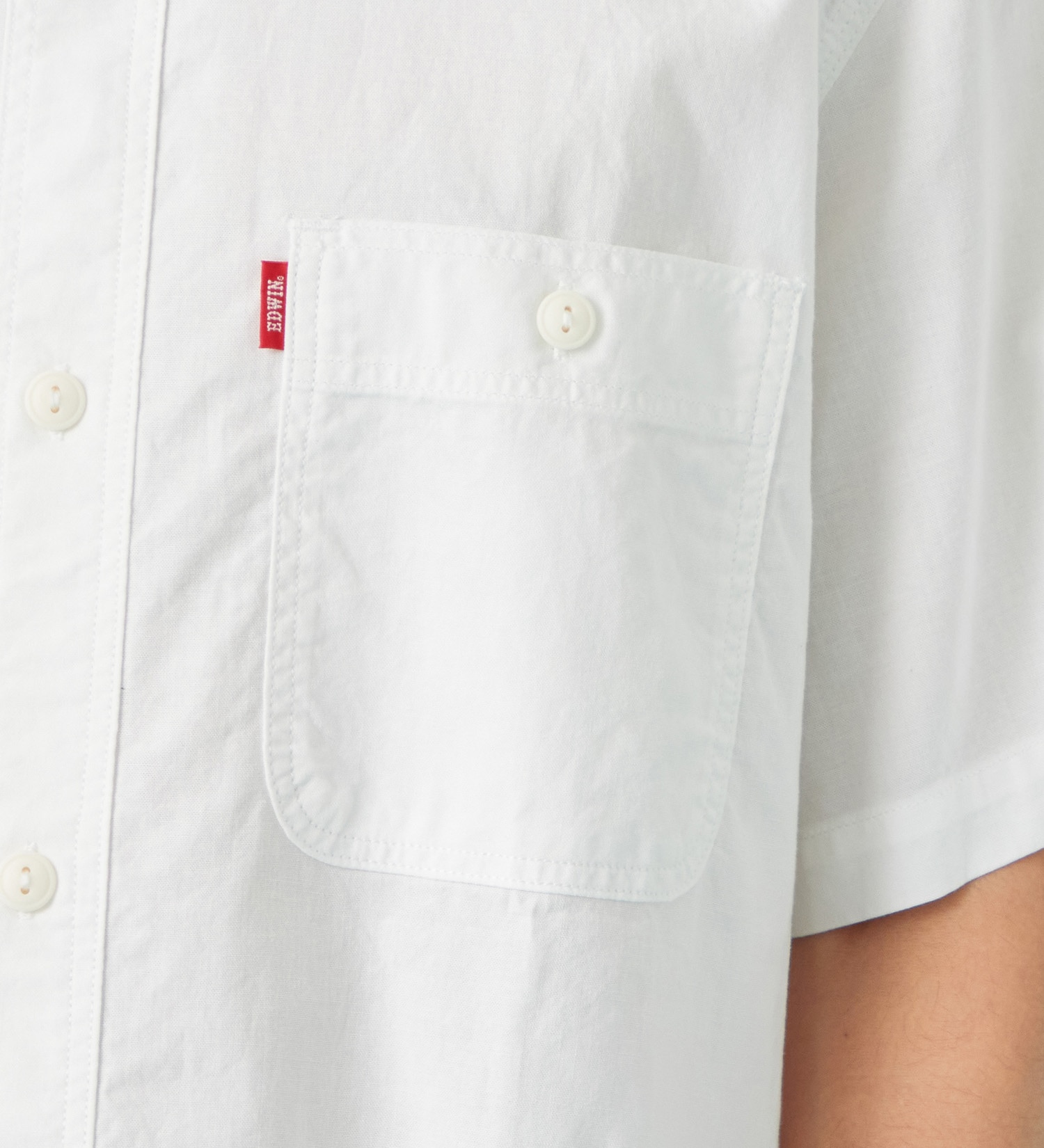 EDWIN(エドウイン)のワークシャツ デニム 半袖|トップス/シャツ/ブラウス/メンズ|ホワイト