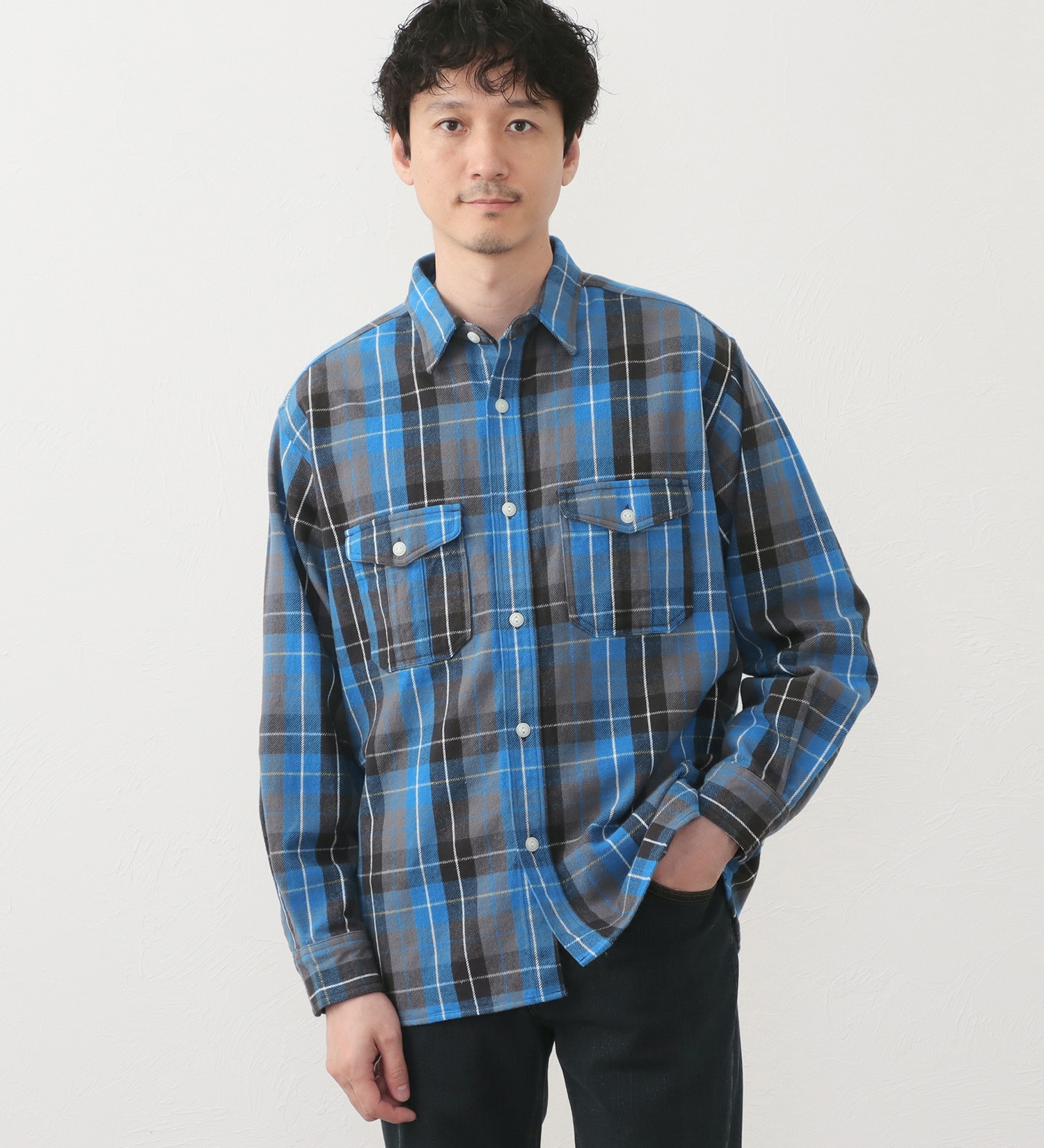 EDWIN(エドウイン)のワークシャツ|トップス/シャツ/ブラウス/メンズ|グレー系その他