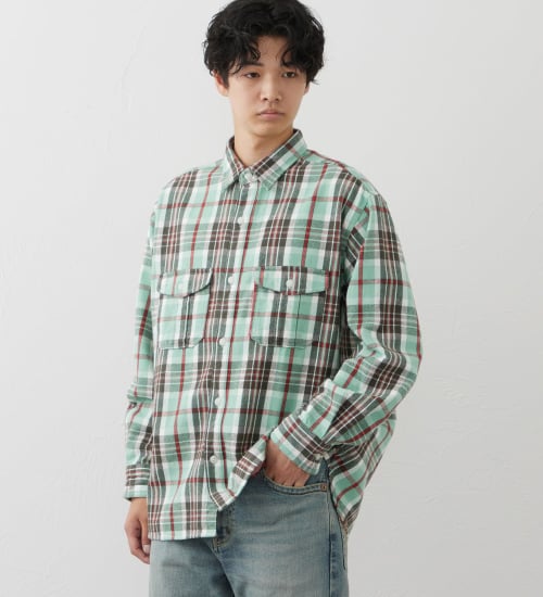EDWIN(エドウイン)のワークシャツ|トップス/シャツ/ブラウス/メンズ|グリーン系その他