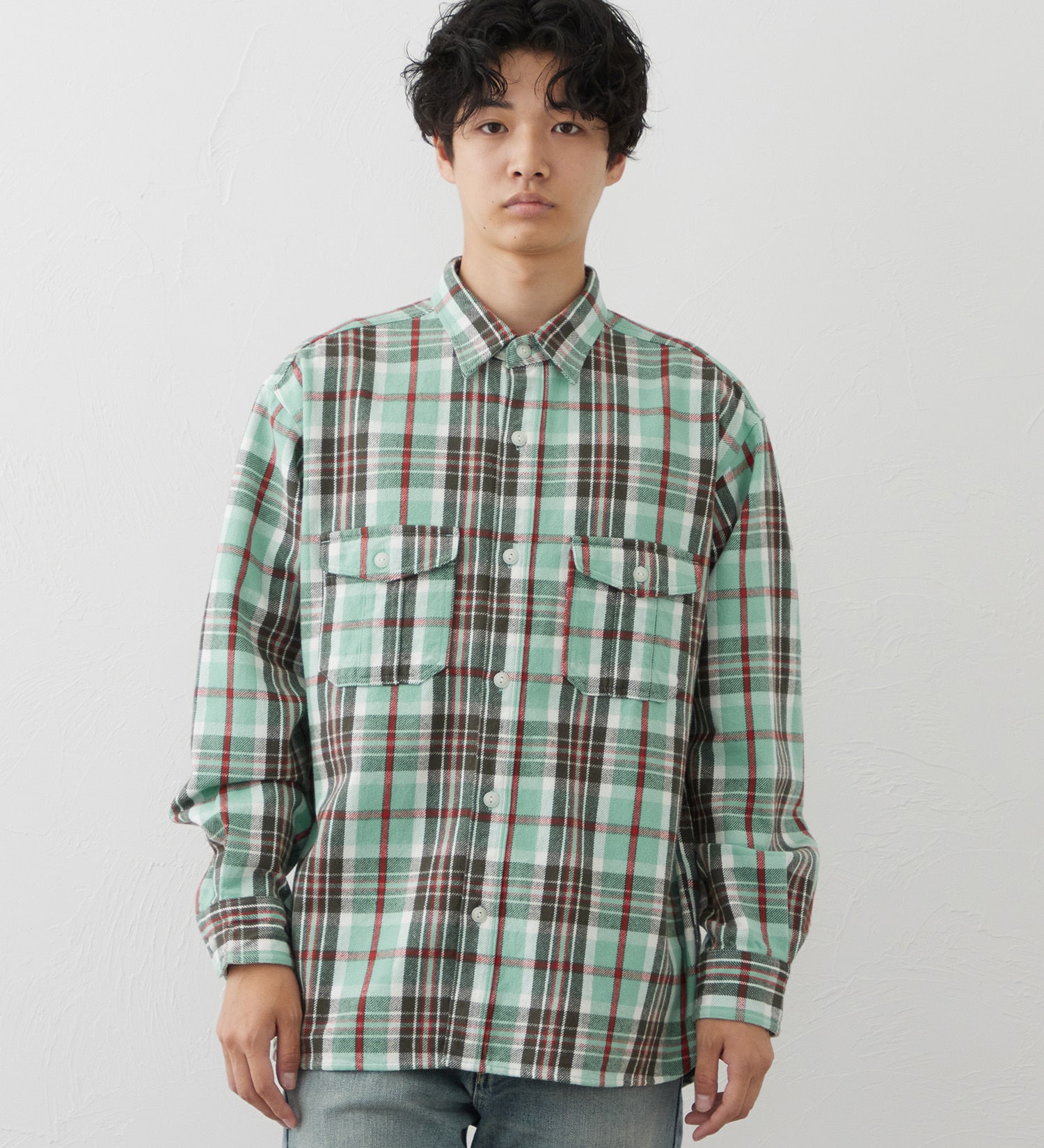 EDWIN(エドウイン)のワークシャツ|トップス/シャツ/ブラウス/メンズ|グリーン系その他