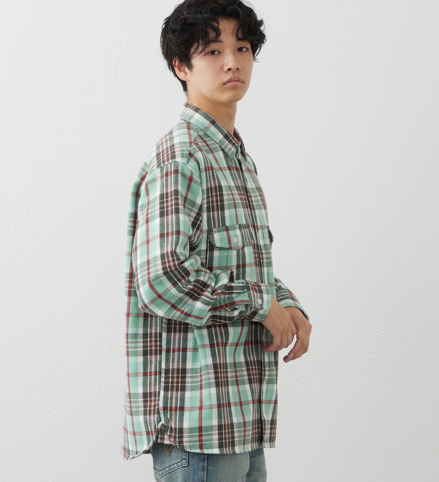 EDWIN(エドウイン)のワークシャツ|トップス/シャツ/ブラウス/メンズ|グリーン系その他