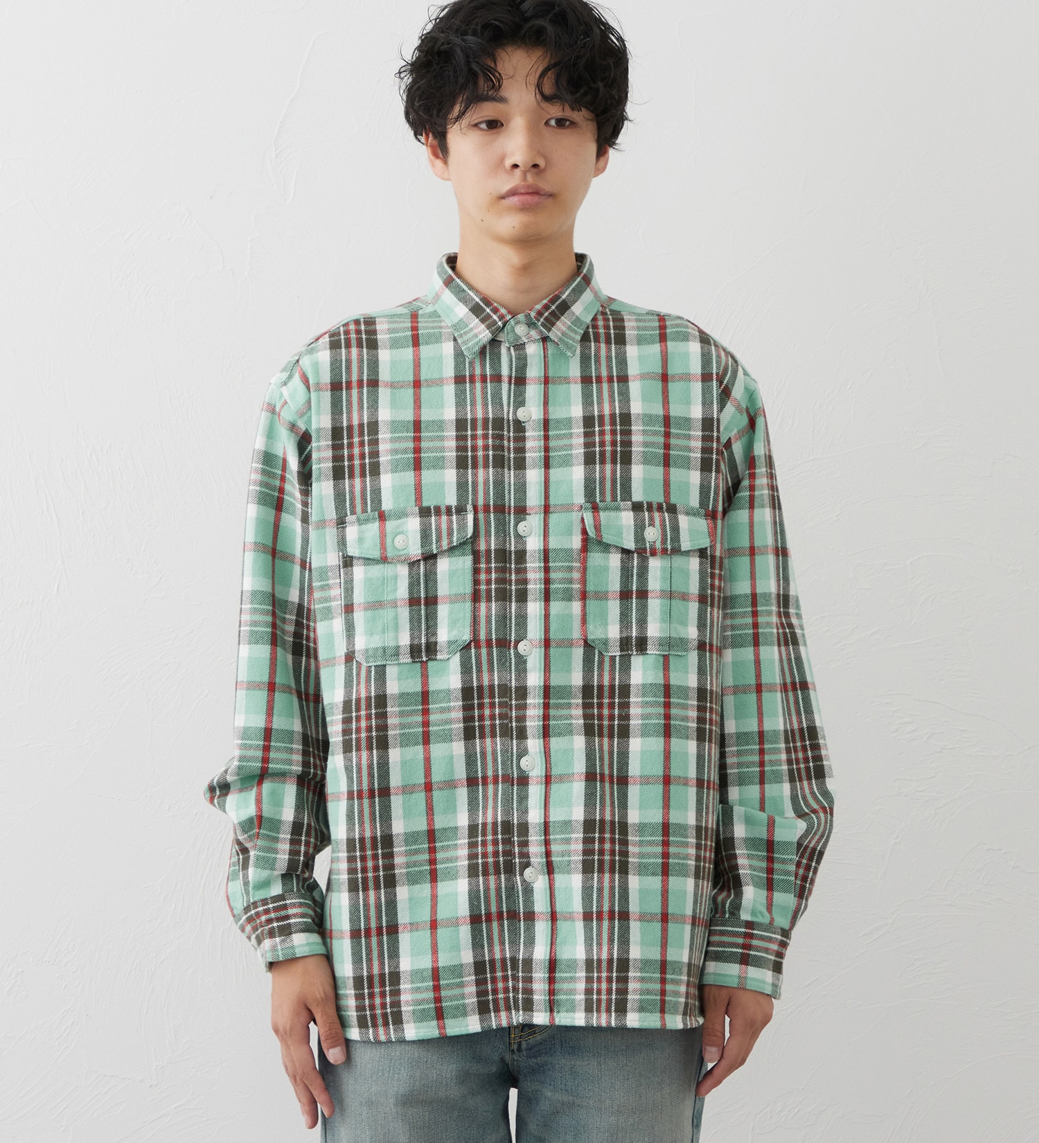 EDWIN(エドウイン)のワークシャツ|トップス/シャツ/ブラウス/メンズ|グリーン系その他