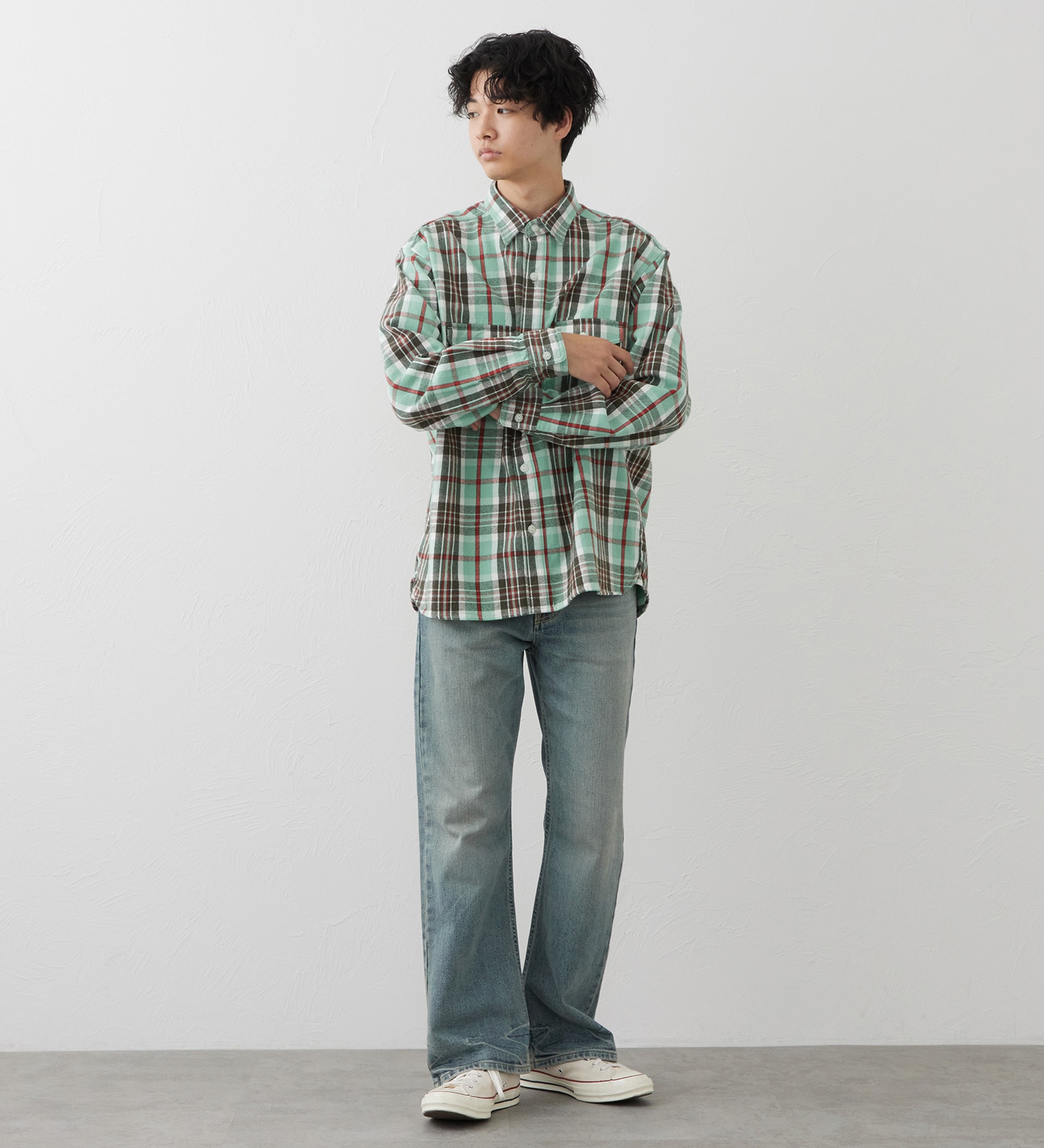 EDWIN(エドウイン)のワークシャツ|トップス/シャツ/ブラウス/メンズ|グリーン系その他