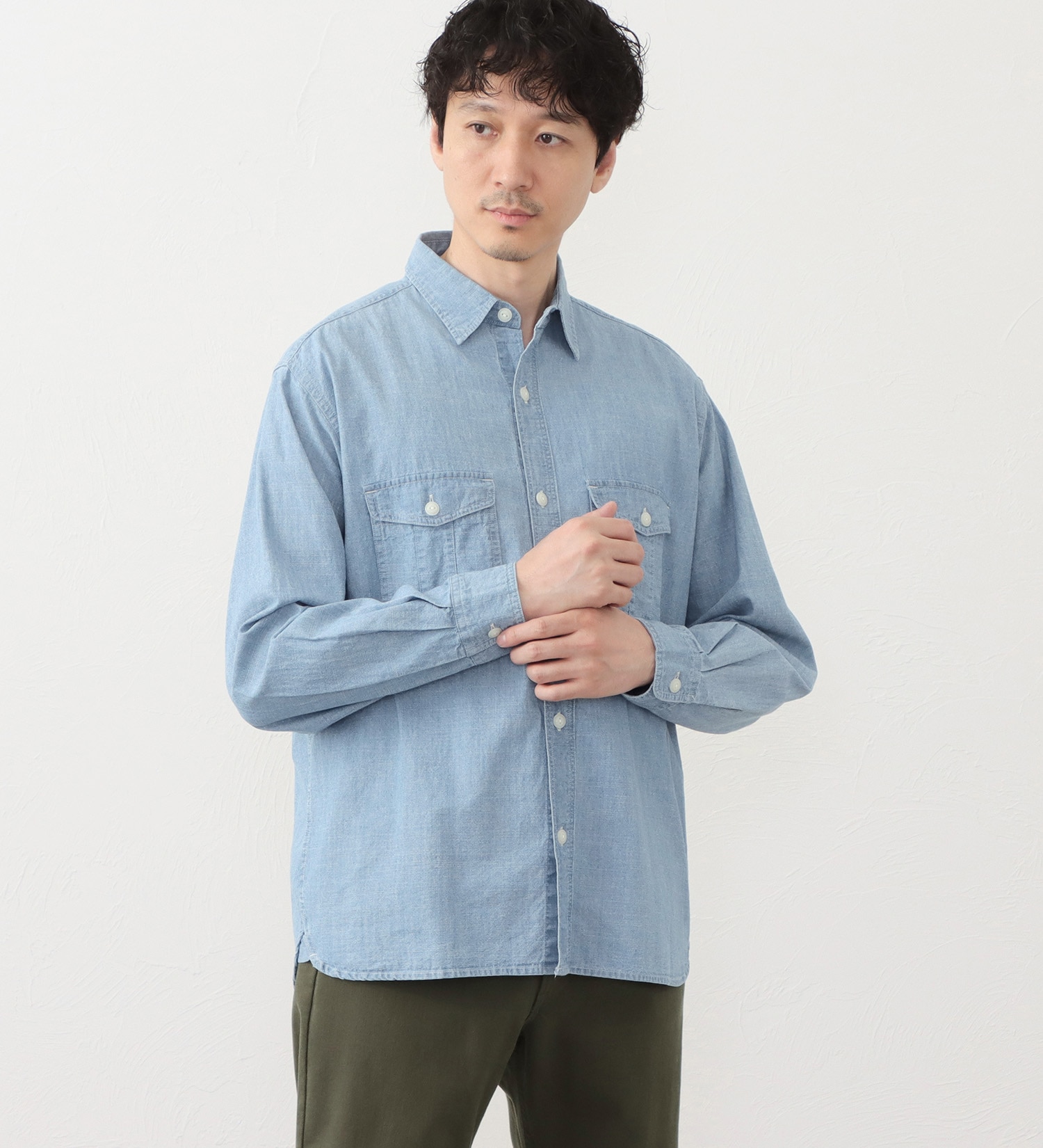 EDWIN(エドウイン)のワークシャツ|トップス/シャツ/ブラウス/メンズ|ブルー系その他