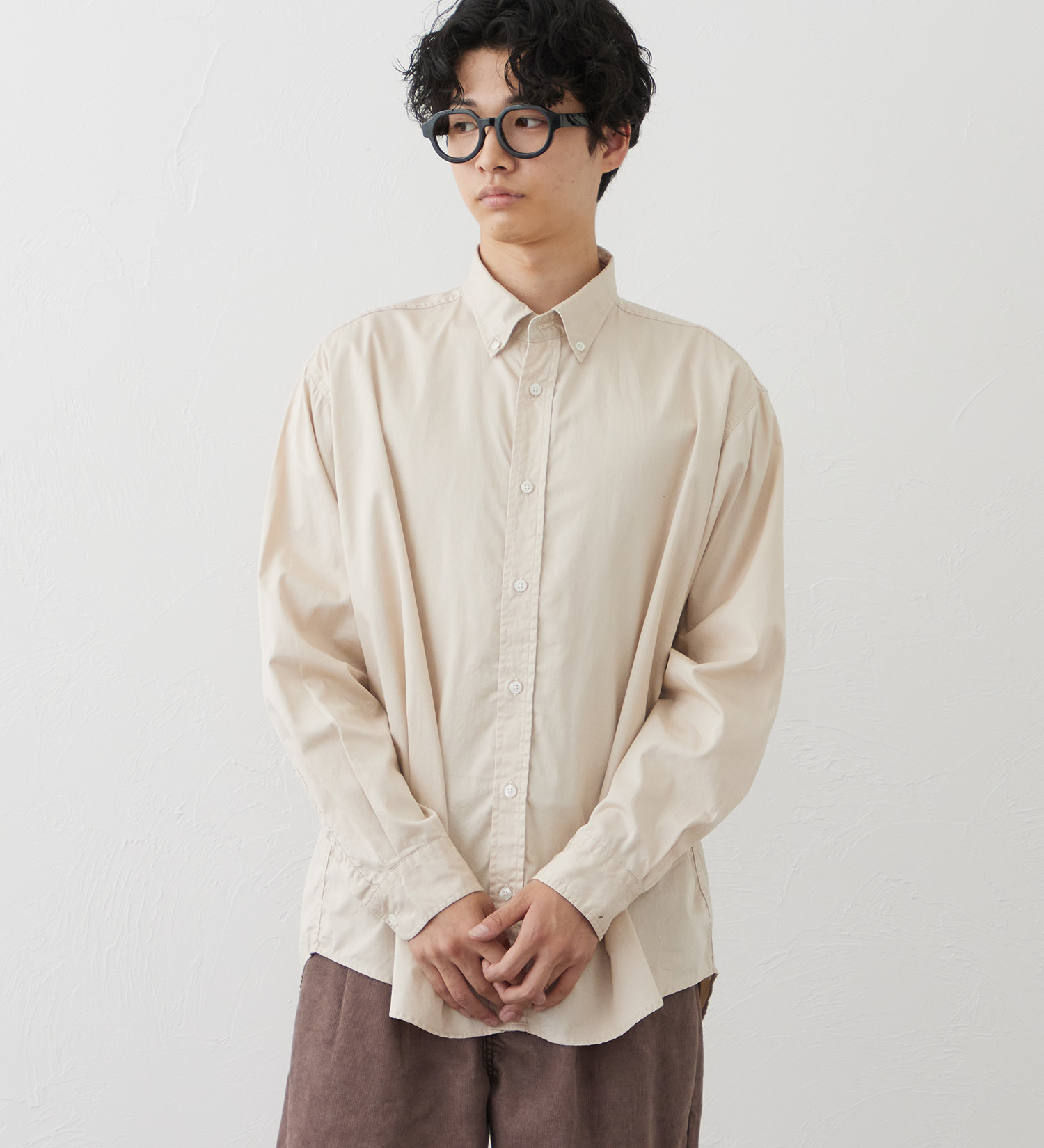EDWIN(エドウイン)のボタンダウンシャツ|トップス/シャツ/ブラウス/メンズ|ベージュ