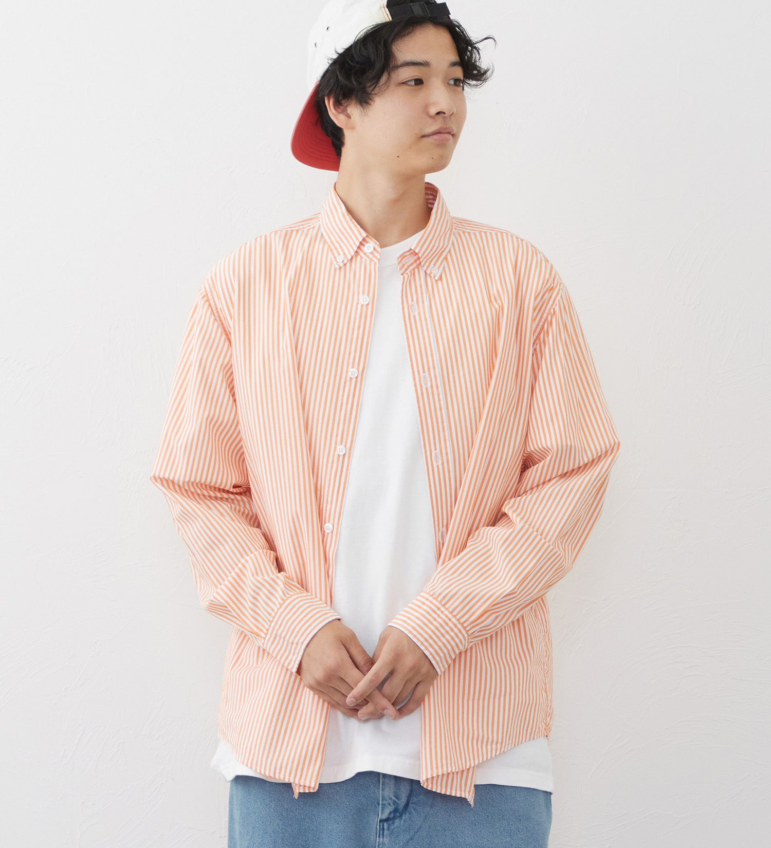EDWIN(エドウイン)のボタンダウンシャツ|トップス/シャツ/ブラウス/メンズ|オレンジ