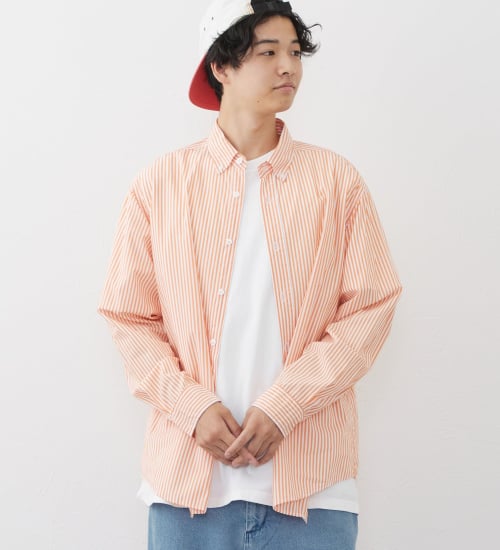 EDWIN(エドウイン)のボタンダウンシャツ|トップス/シャツ/ブラウス/メンズ|オレンジ