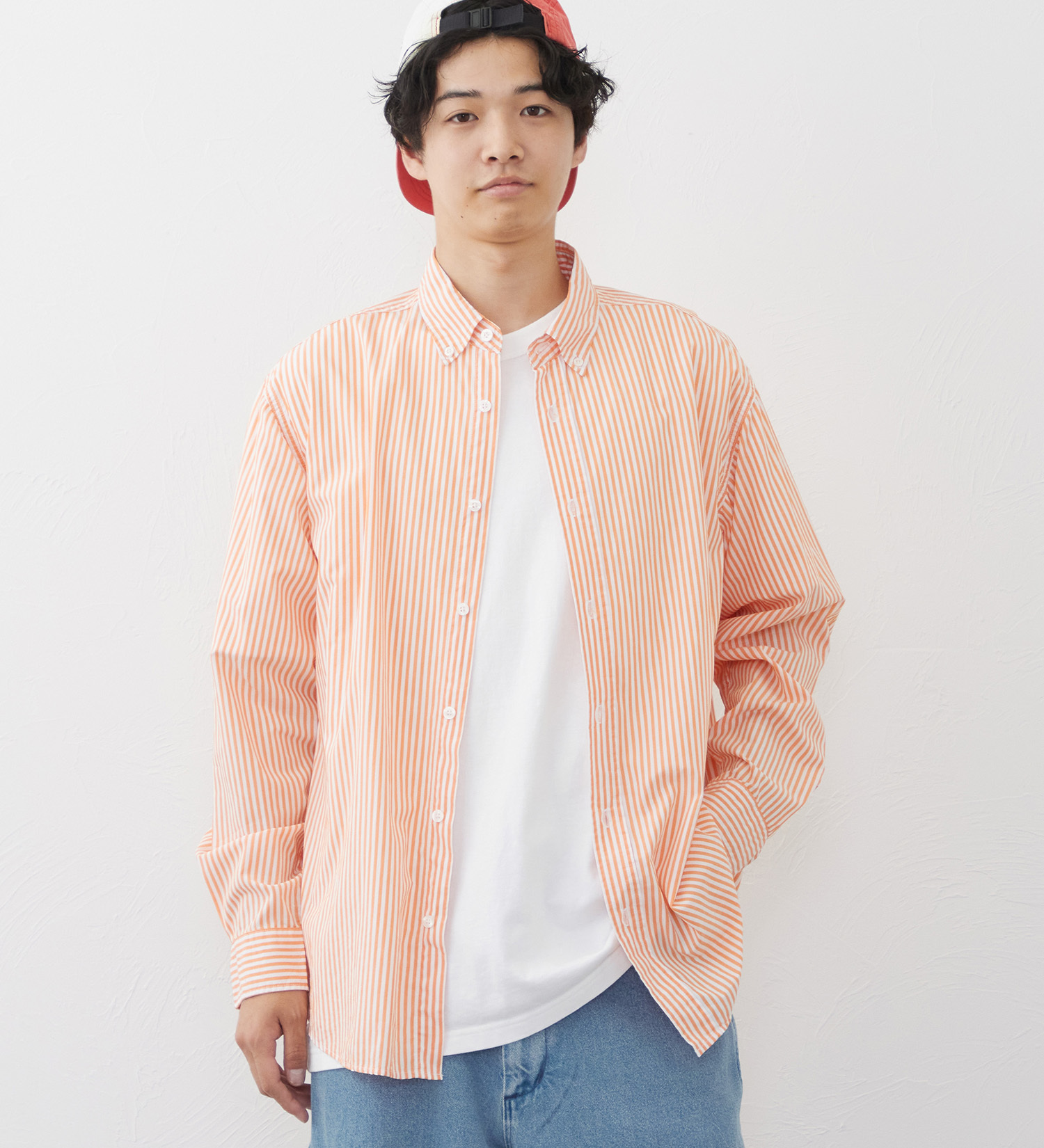 EDWIN(エドウイン)のボタンダウンシャツ|トップス/シャツ/ブラウス/メンズ|オレンジ