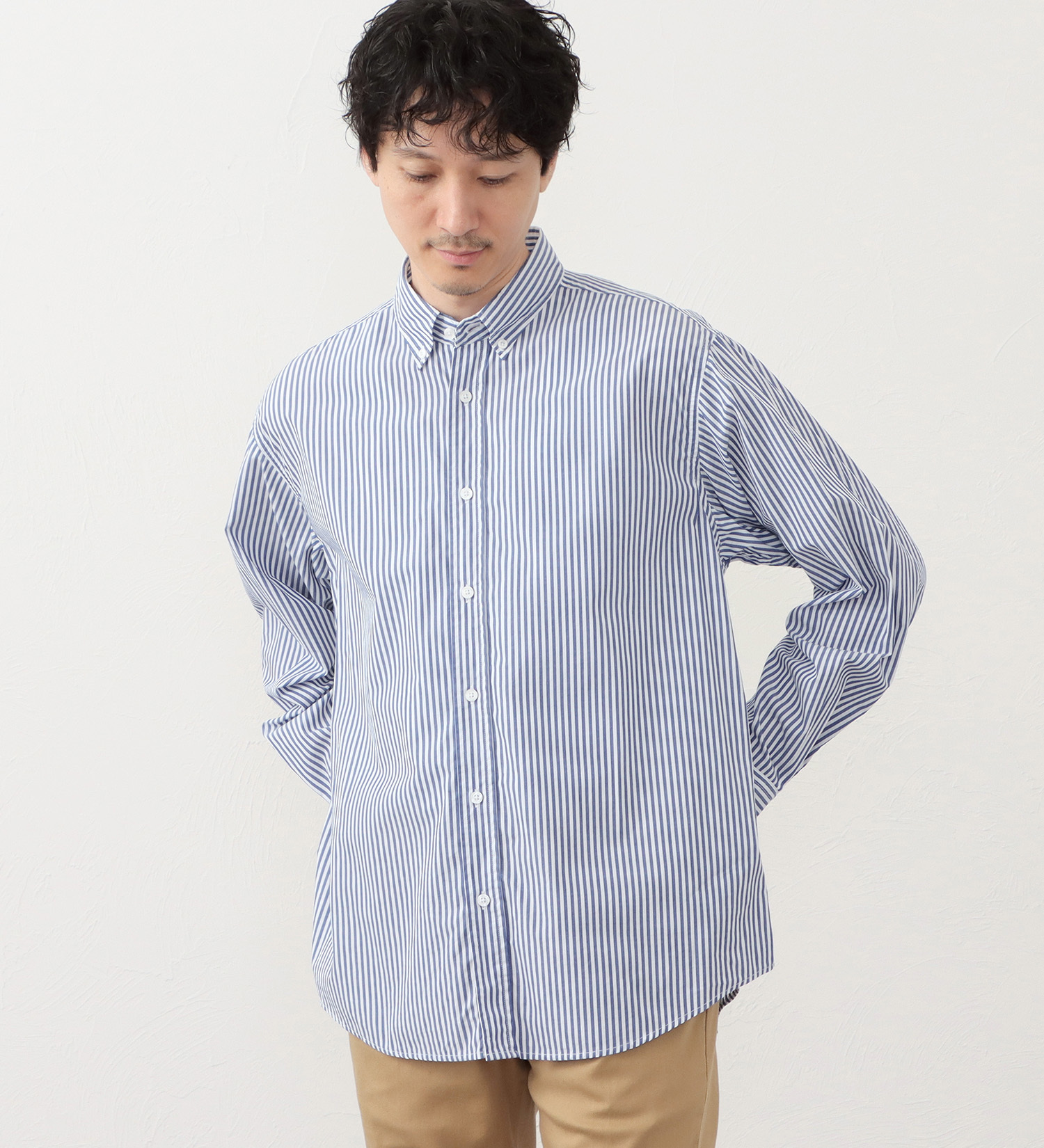 EDWIN(エドウイン)のボタンダウンシャツ|トップス/シャツ/ブラウス/メンズ|ライトブルー