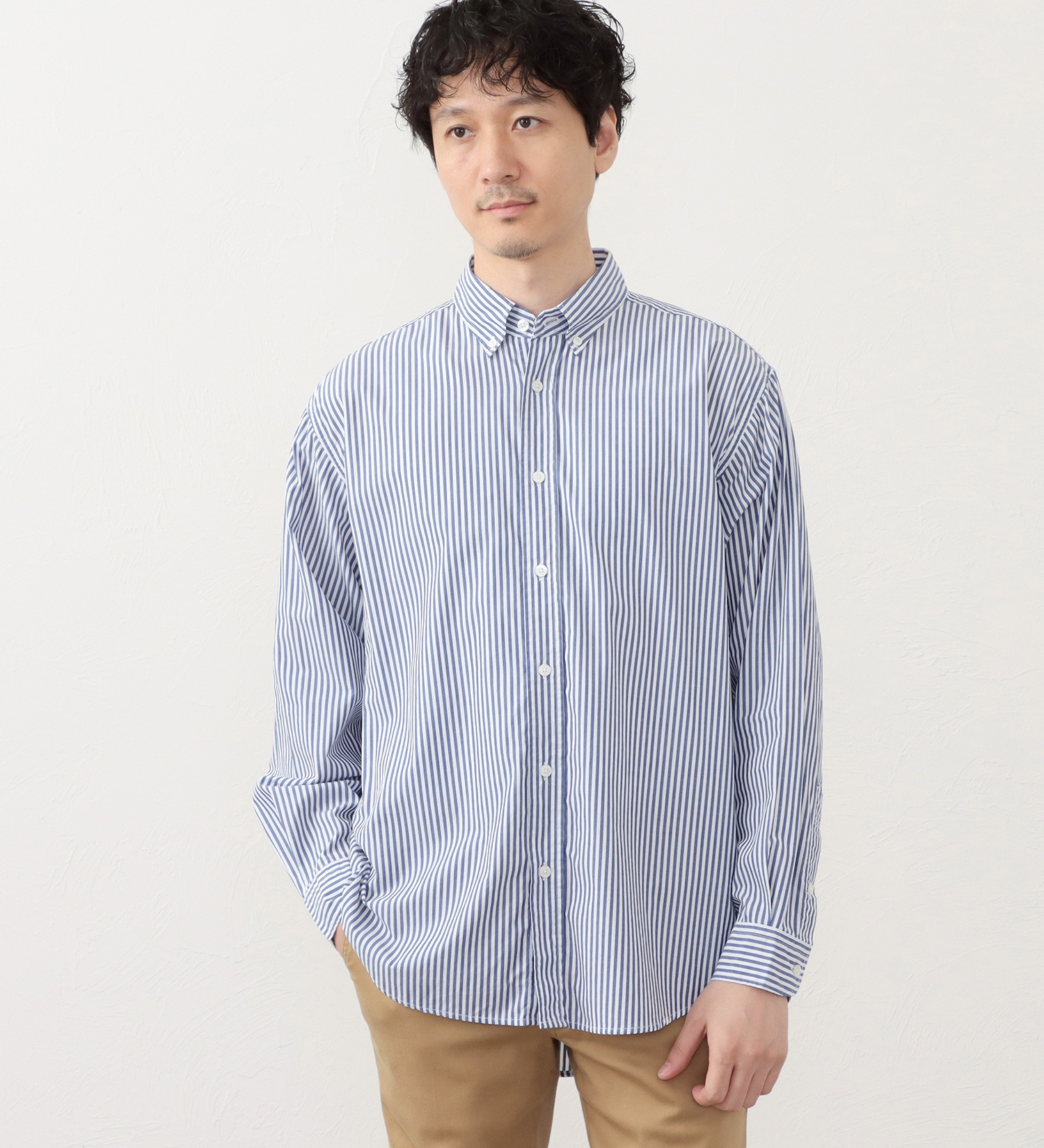 EDWIN(エドウイン)のボタンダウンシャツ|トップス/シャツ/ブラウス/メンズ|ライトブルー