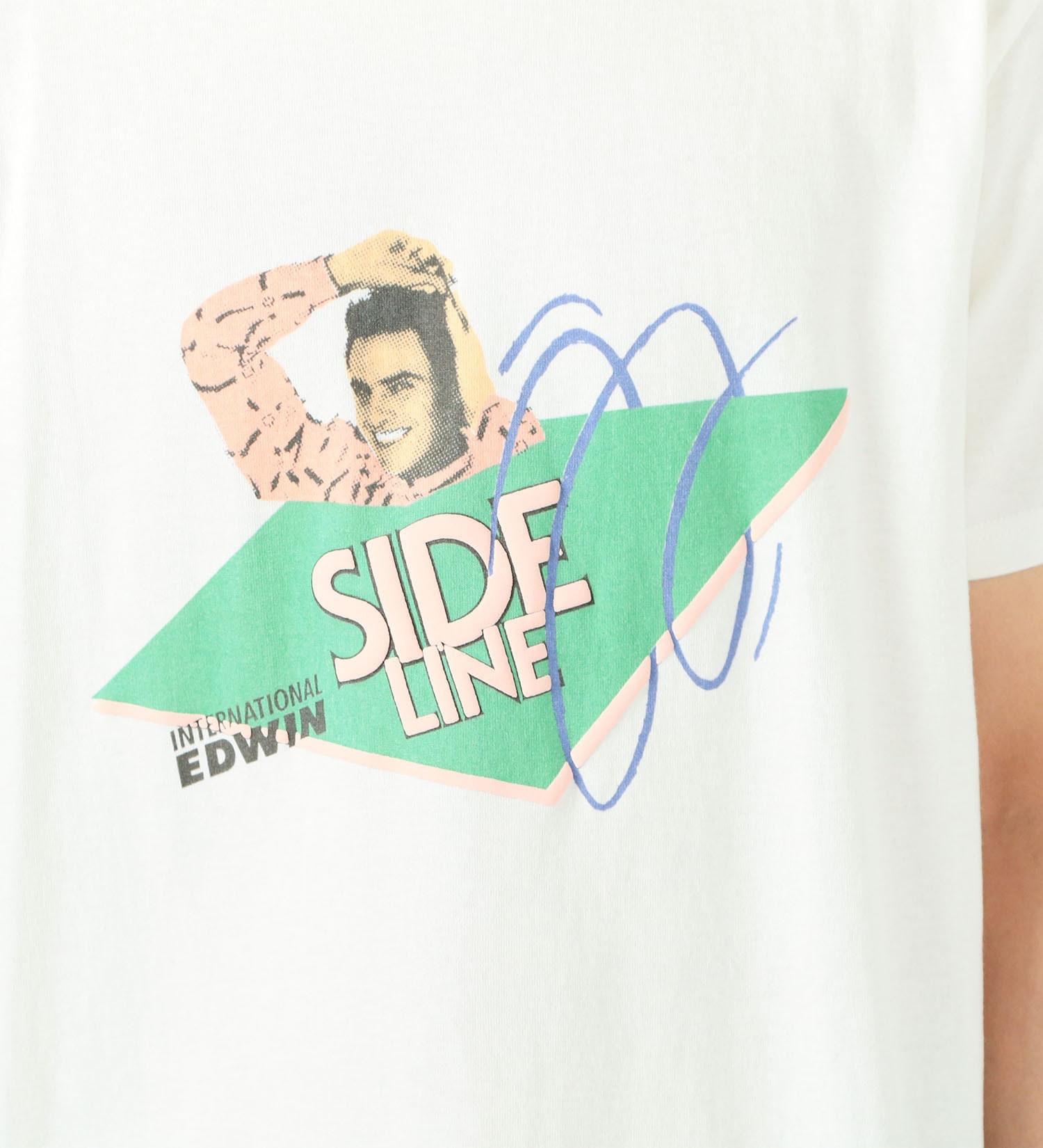EDWIN(エドウイン)の【サマーセール】【EDWIN 60周年限定】 クルーネック 半袖Tシャツ A|トップス/Tシャツ/カットソー/メンズ|ホワイト3
