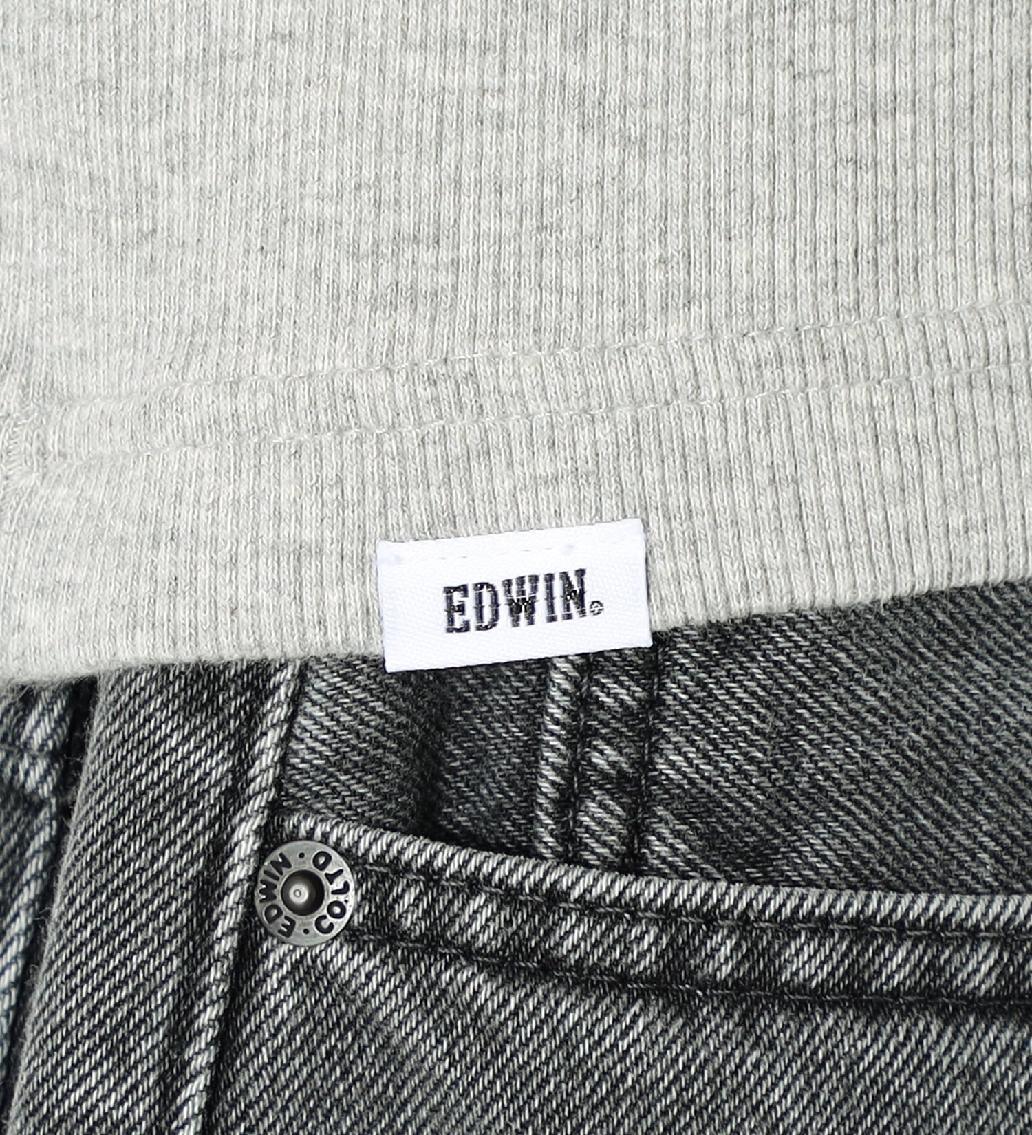EDWIN(エドウイン)の【SALE】Vネック リブ Tシャツ 長袖|トップス/Tシャツ/カットソー/メンズ|グレー
