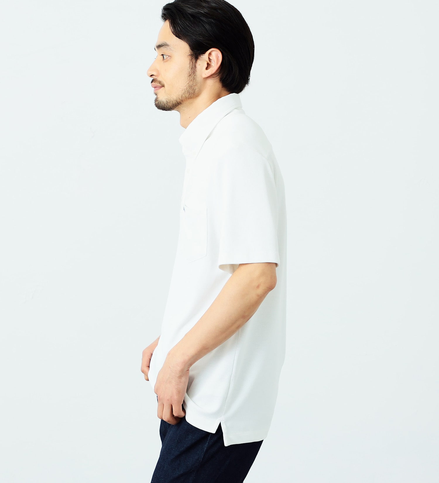 EDWIN(エドウイン)の【サマーセール】COOL FLEX ポロシャツ（半袖）|トップス/ポロシャツ/メンズ|ホワイト