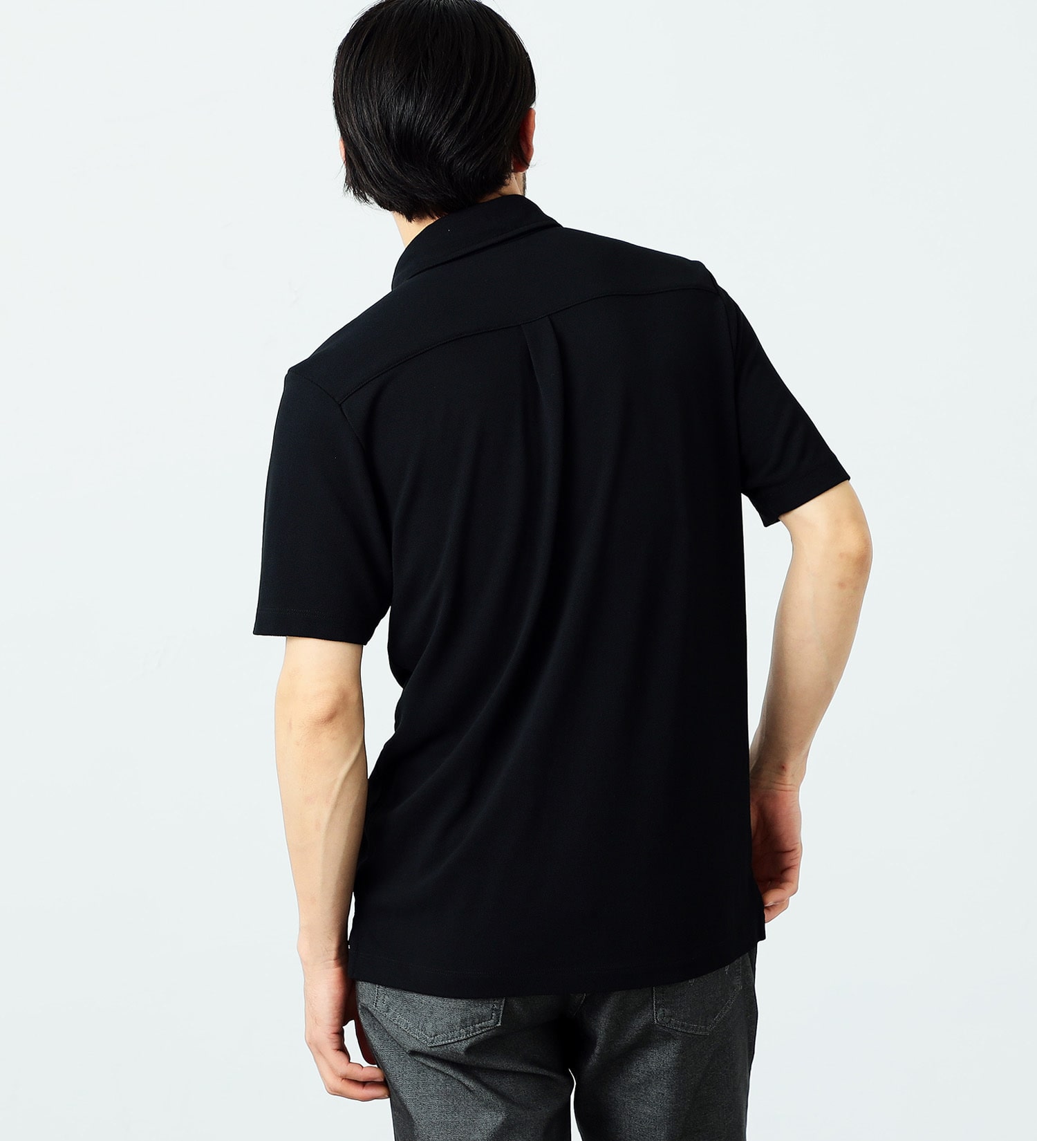 EDWIN(エドウイン)の【サマーセール】COOL FLEX ポロシャツ（半袖）|トップス/ポロシャツ/メンズ|ブラック