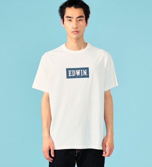 EDWIN(エドウイン)のEDWIN BOX LOGO Tシャツ 半袖|トップス/Tシャツ/カットソー/メンズ|ネイビー