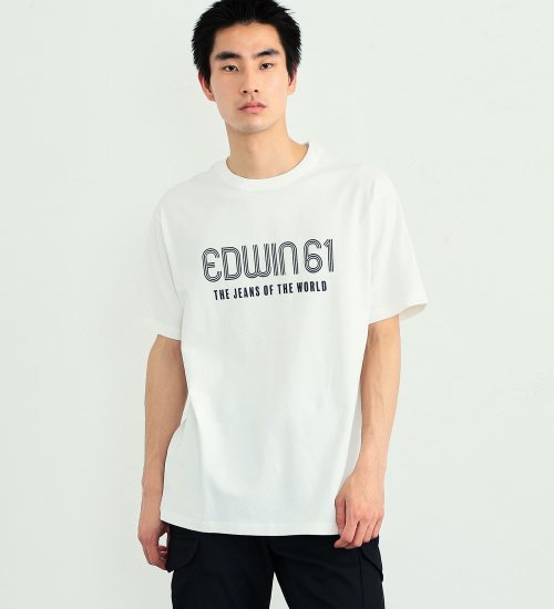 EDWIN(エドウイン)の【カート割対象】【売り尽くしSALE】EDWIN半袖プリントTシャツ|トップス/Tシャツ/カットソー/メンズ|ホワイト