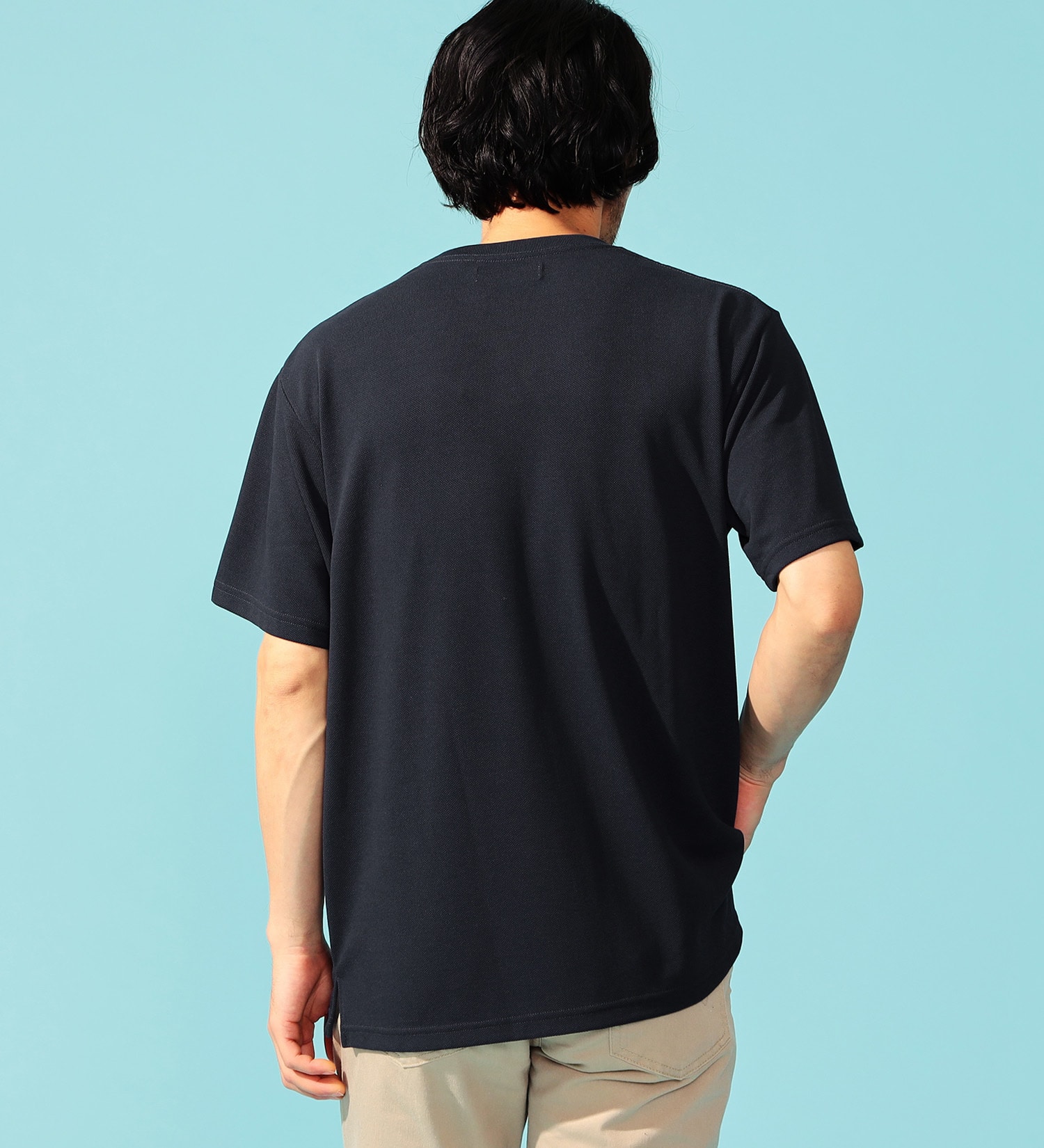 EDWIN(エドウイン)のCOOL FLEX 鹿の子Tシャツ 半袖|トップス/Tシャツ/カットソー/メンズ|ネイビー