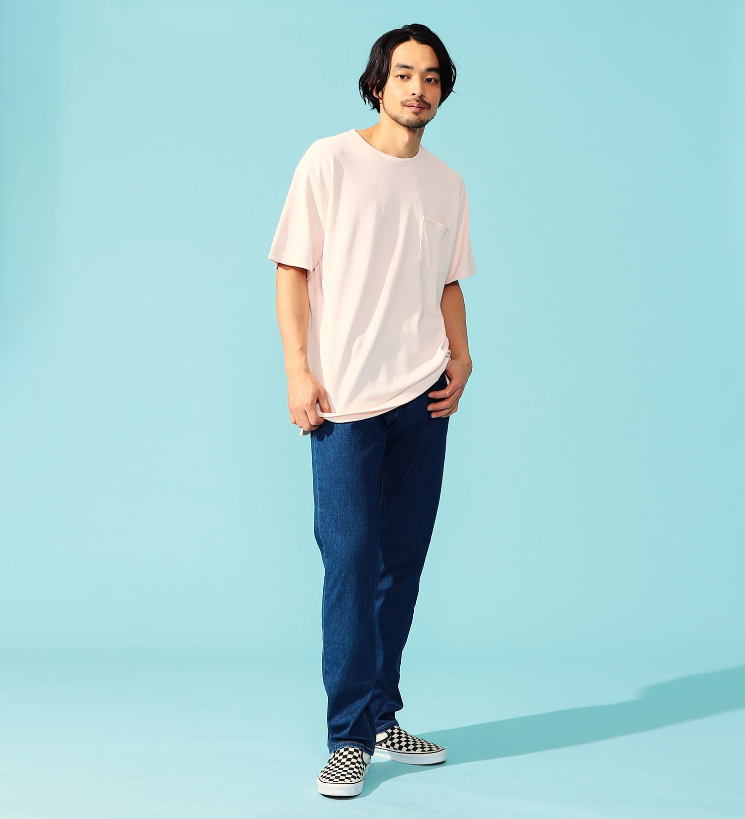EDWIN(エドウイン)のCOOL FLEX 鹿の子Tシャツ 半袖|トップス/Tシャツ/カットソー/メンズ|ピンク