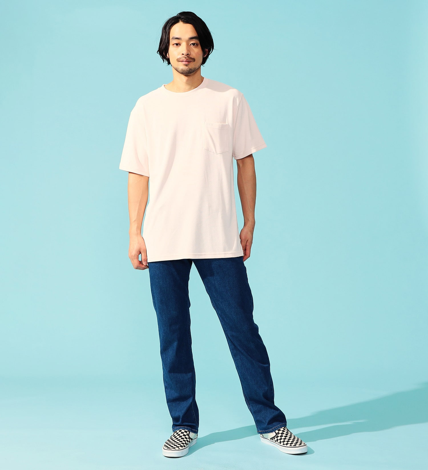 EDWIN(エドウイン)のCOOL FLEX 鹿の子Tシャツ 半袖|トップス/Tシャツ/カットソー/メンズ|ピンク
